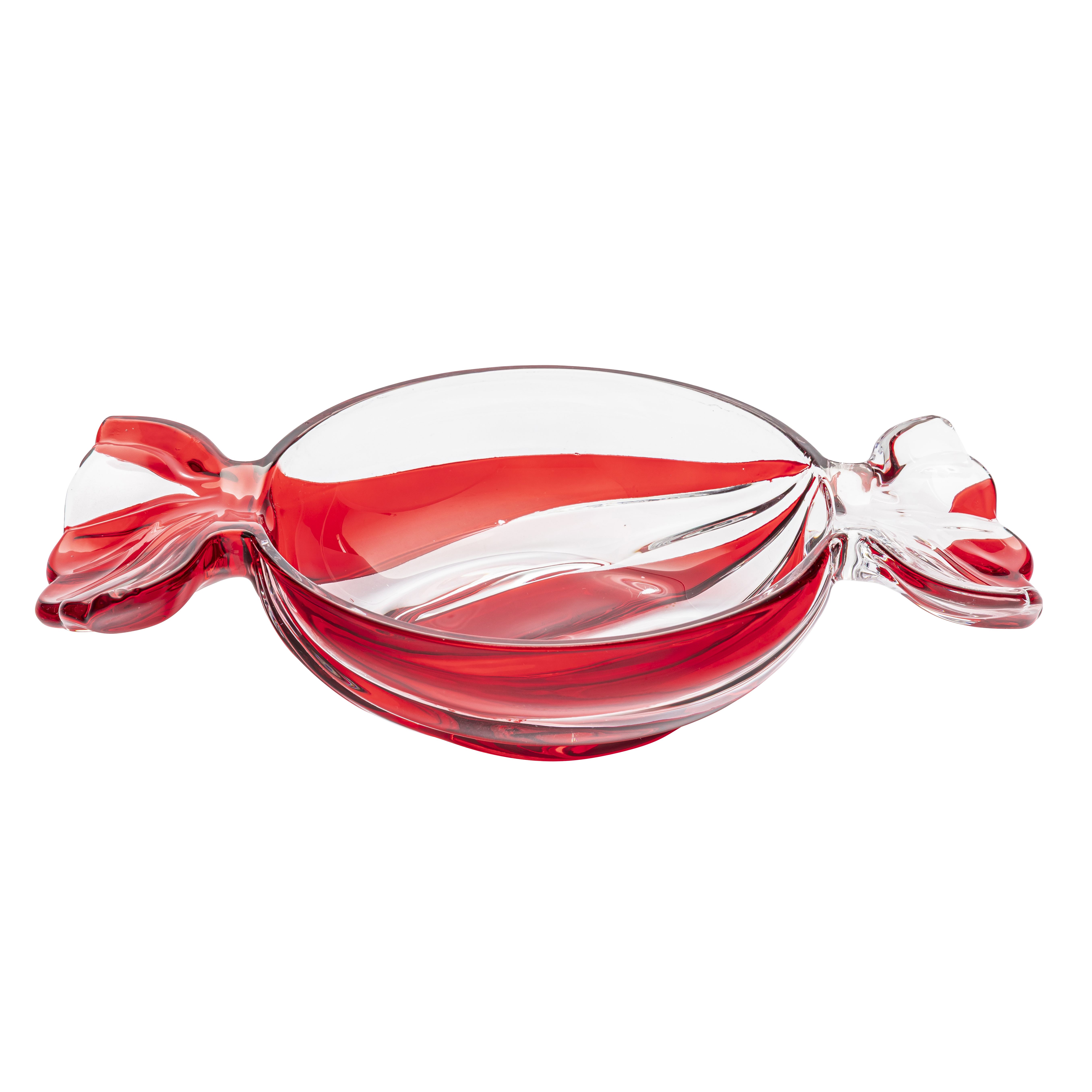 Salaterka szklana w kształcie cukierka 26.5x15x5 cm - 3