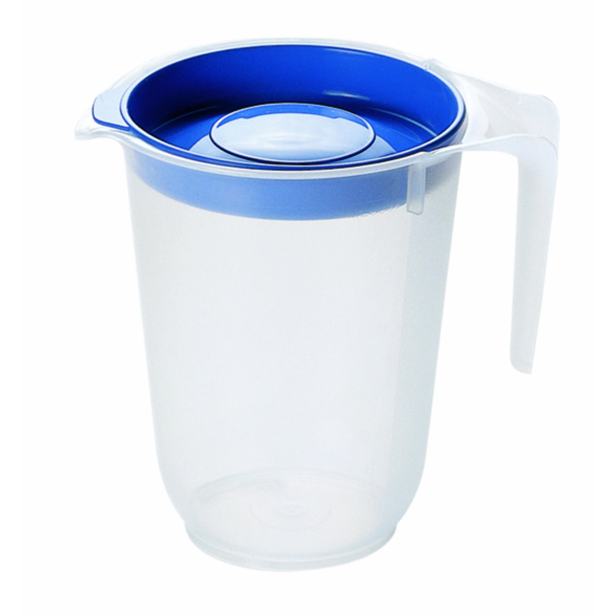 Carafa cu capac, din plastic, Ø 10 x H 12.5 cm, 0.5 L, transparent ...