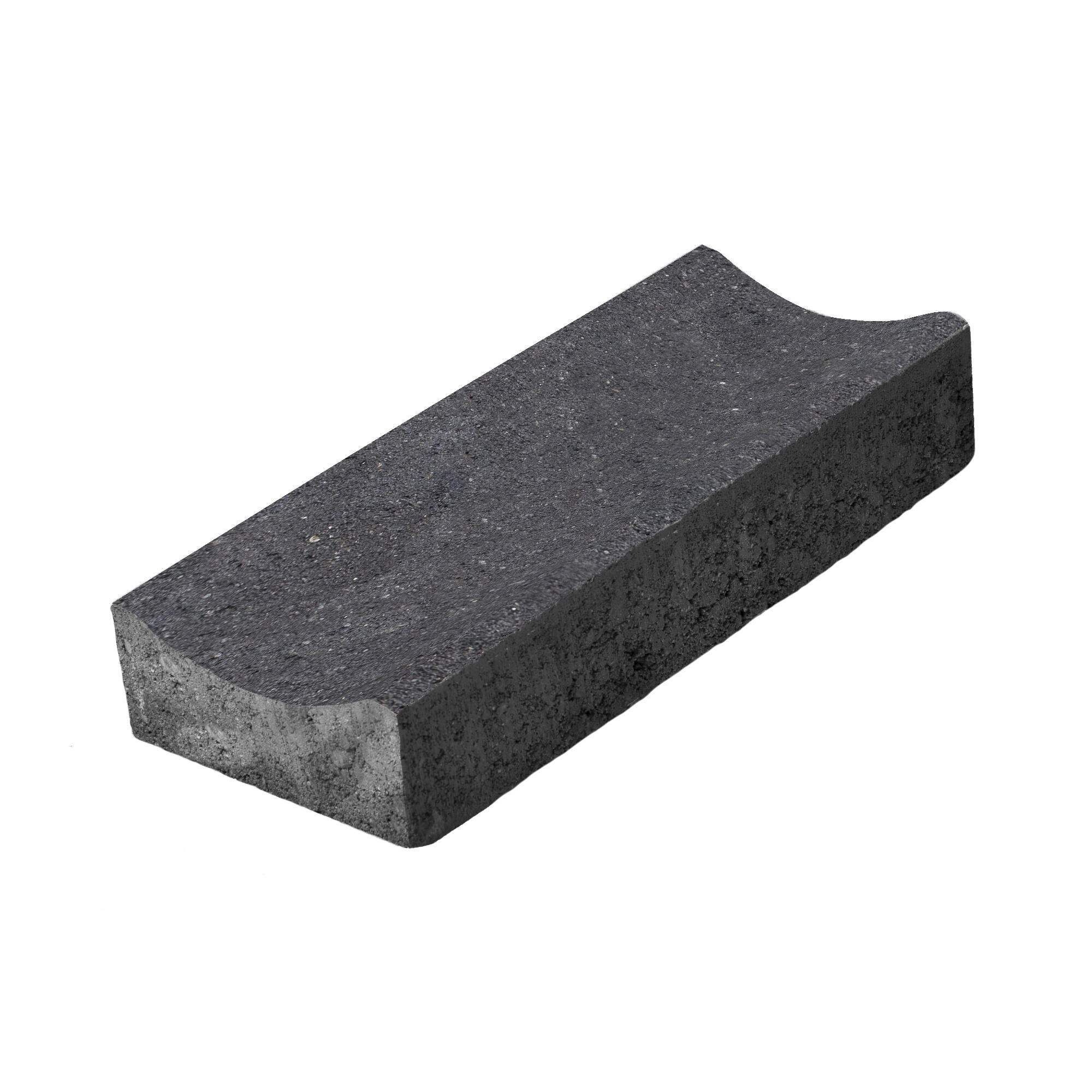 Rigola beton scafa, cu cant, 50 x 20 x 8 cm, negru