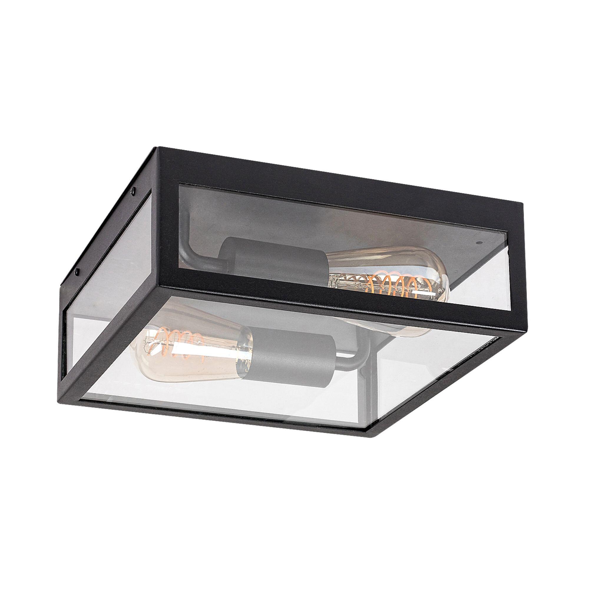 Plafoniera exterior Zaton, 2 x E27, 60 W, IP23
