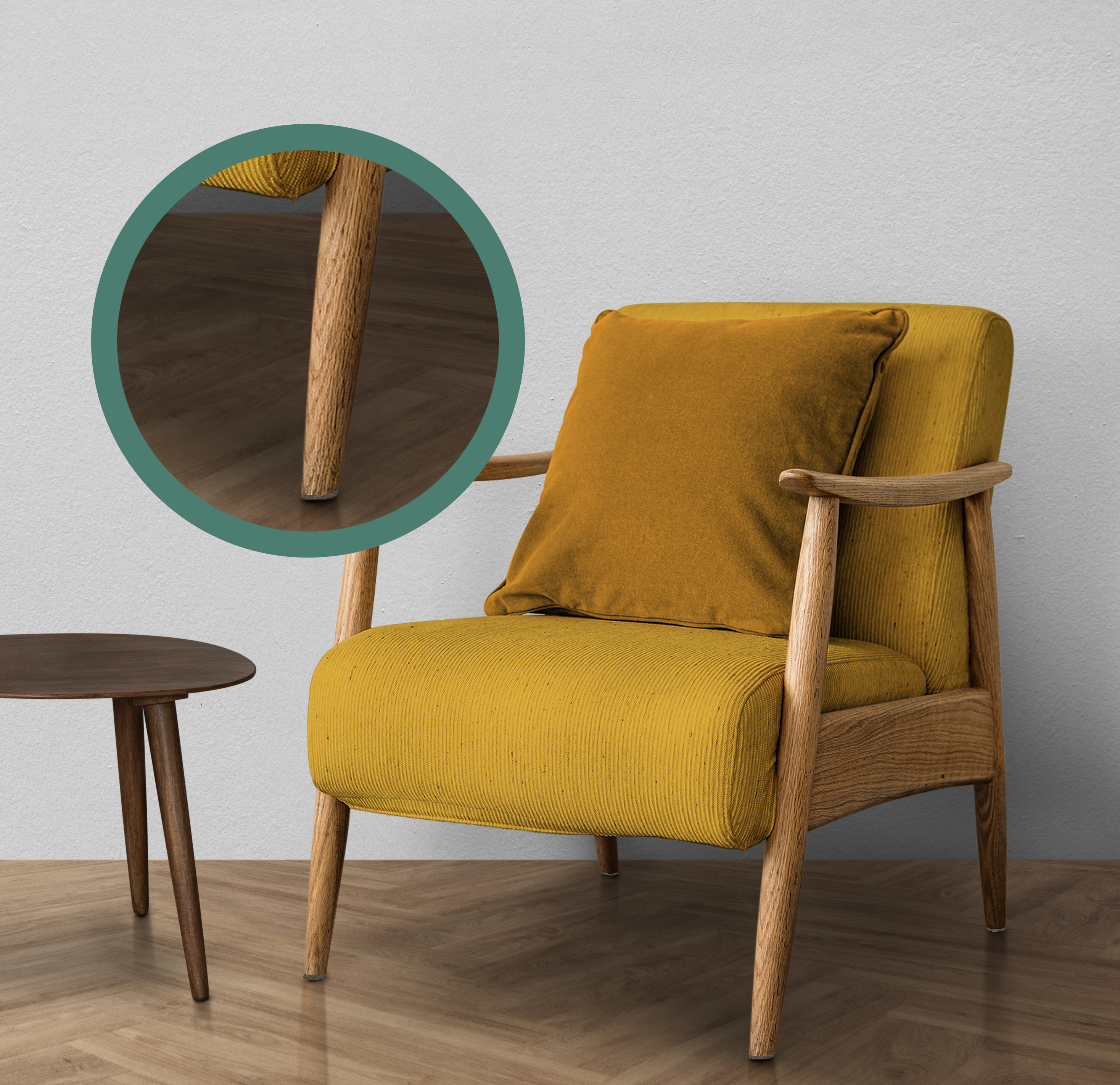 Feltrino per mobili FELTQ 28X28 MR 90 x 260 mm, 24 pezzi - 4