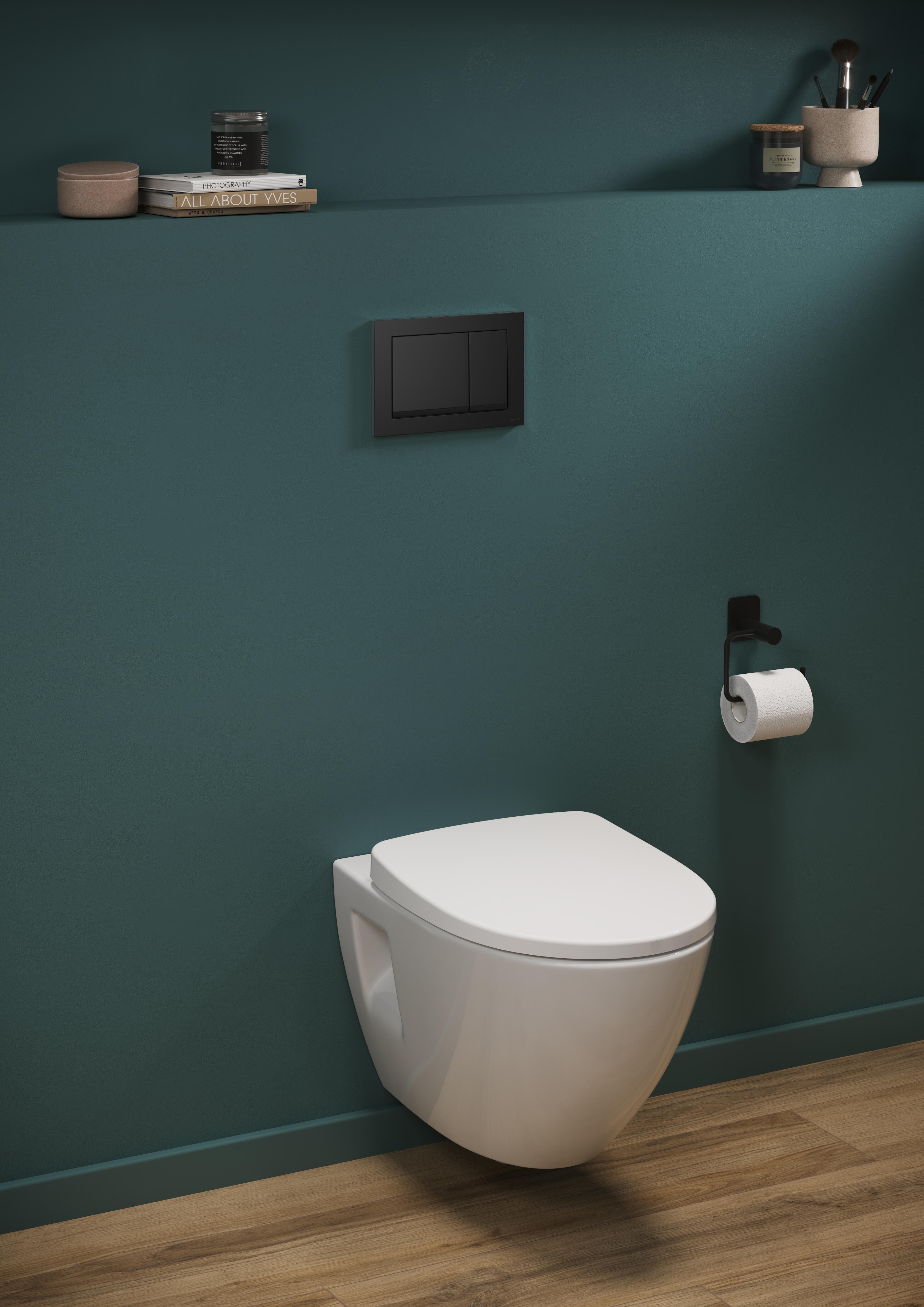 Przycisk spłukujący do stelaża Enter Czarny mat Cersanit - 2