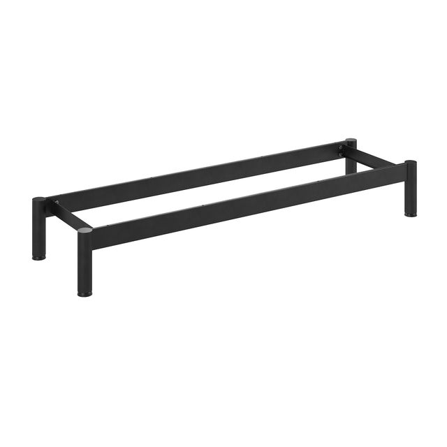 Pé para móvel cilíndrico regulável 104.5cm aço preto