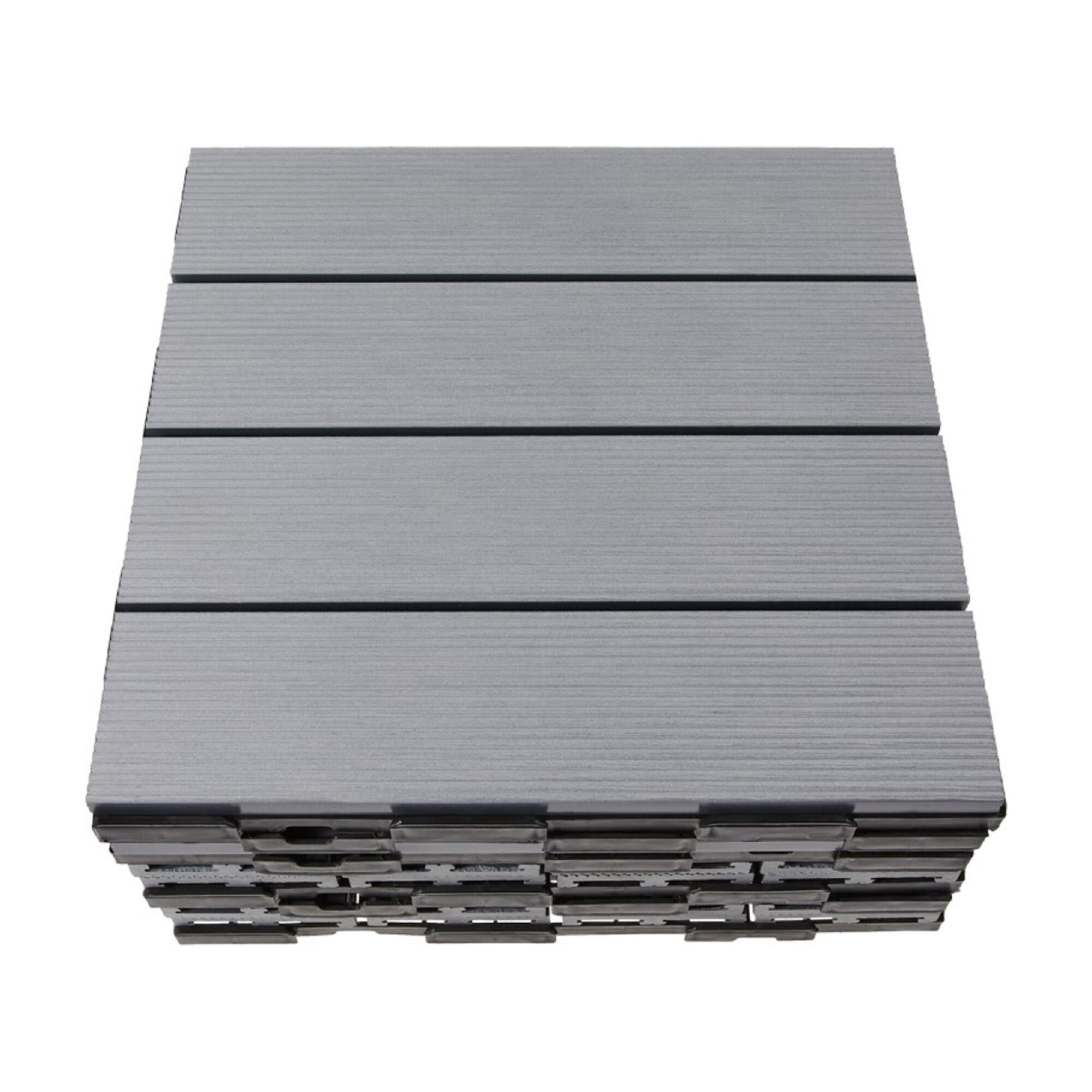 Dale WPC, 300 x 300 x 24 mm, gri deschis (set 6 buc)