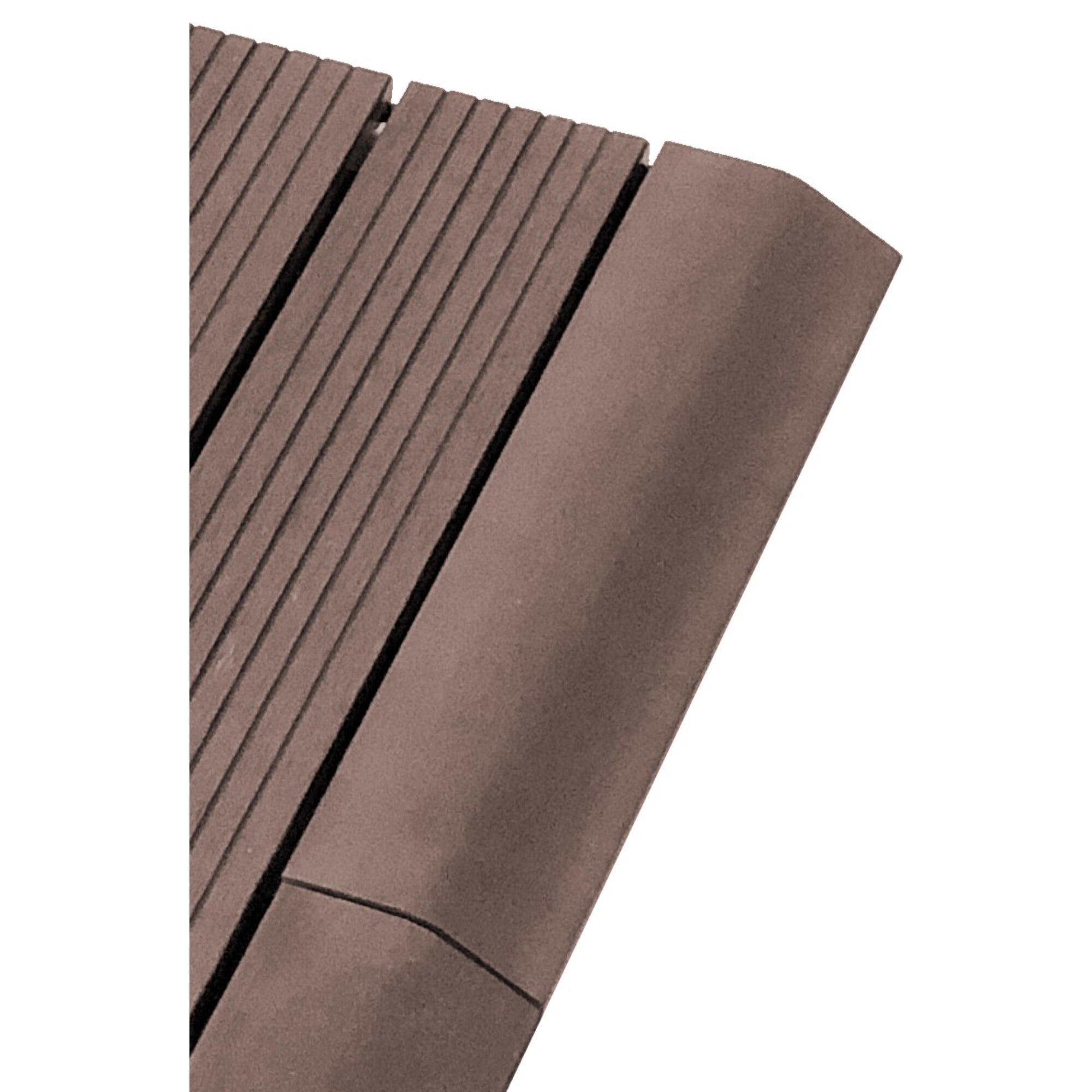 Capat dusumea terasa, WPC, 30 x 7 x 2.3 cm, maro (set 2 bucati) 2buc