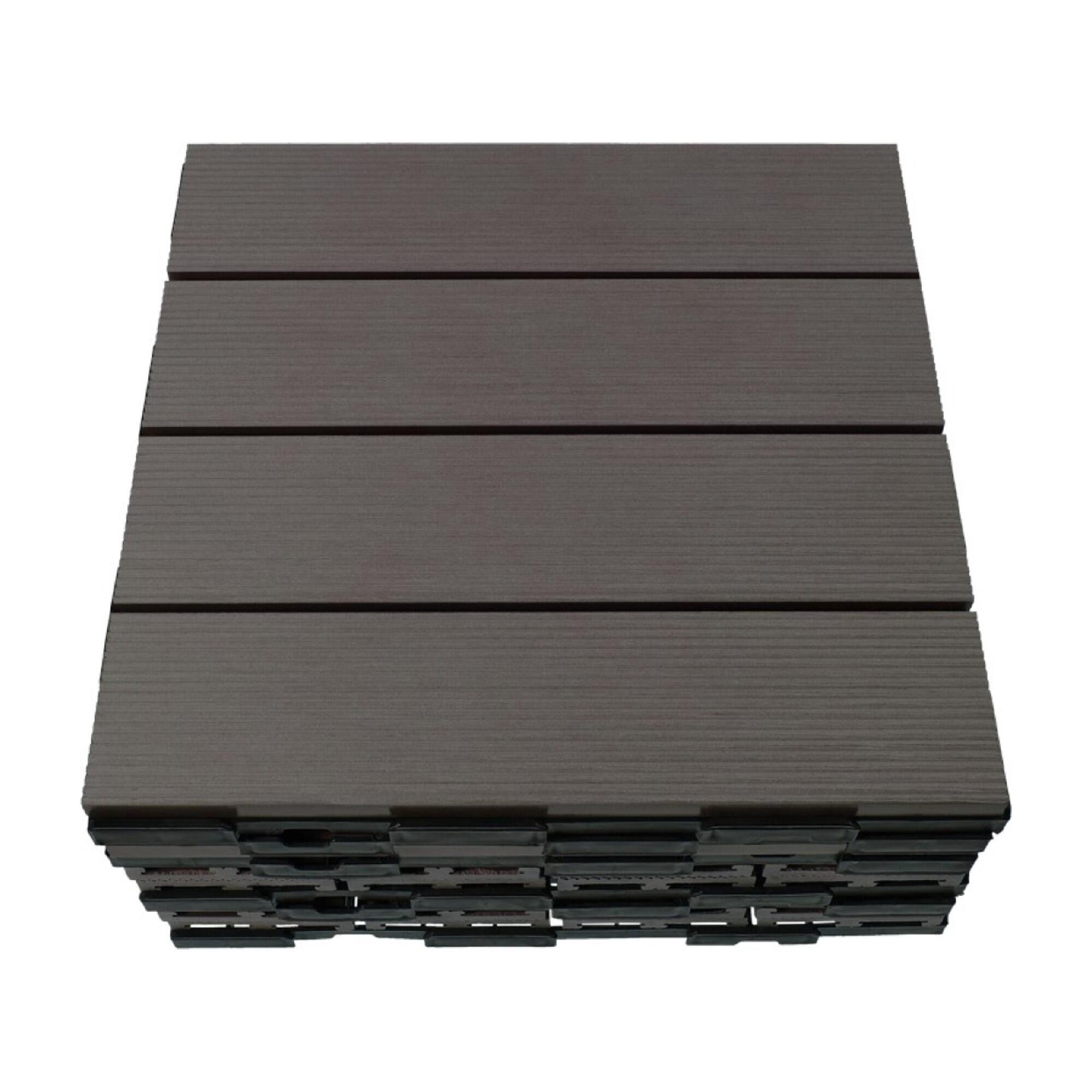 Dale WPC, 300 x 300 x 24 mm, gri antracit (set 6 buc)