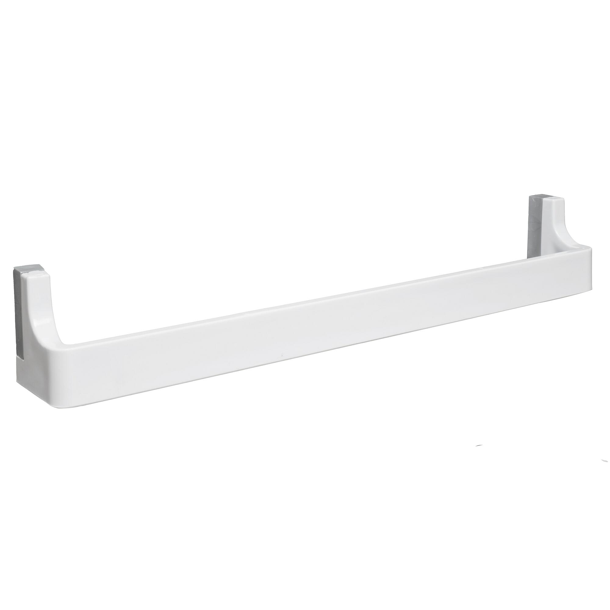 Suport prosop baie Germania, tip bara, un brat, din plastic, fixare prin gaurire, gri