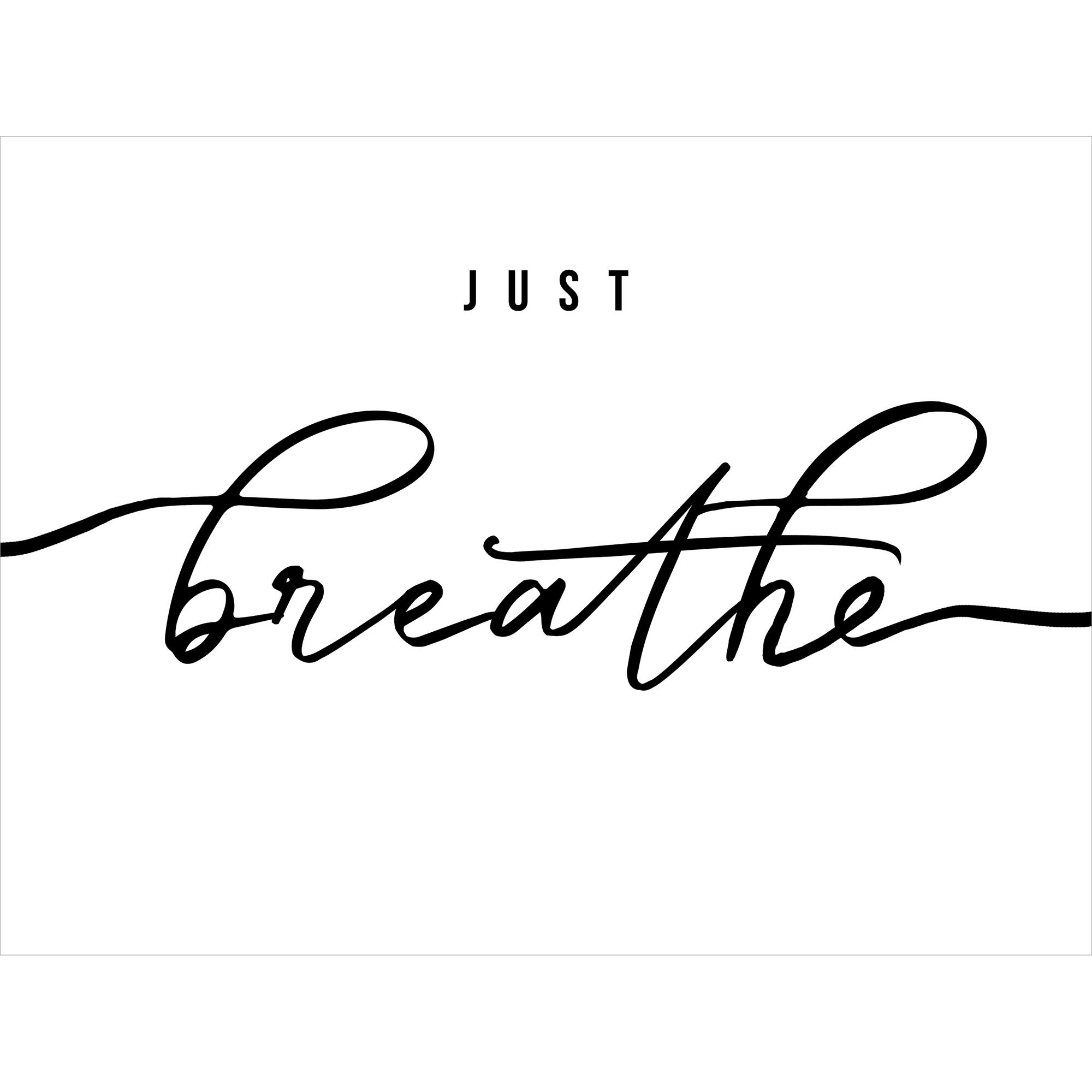 Poster imprimat Just breathe, 30 x 40 cm | Leroy Merlin