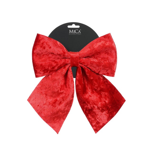 Laço veludo 24 cm vermelho
