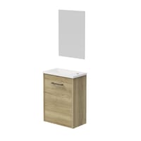 CONJUNTO MUEBLE DE BAÑO MAYA ROBLE 40X22CM 1 PUERTA - 3