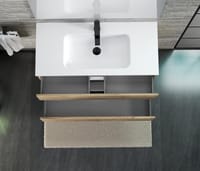 MUEBLE DE BAÑO MAYA ROBLE 100X45CM 2 CAJONES - 5