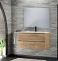 MUEBLE DE BAÑO MAYA ROBLE 100X45CM 2 CAJONES - 1