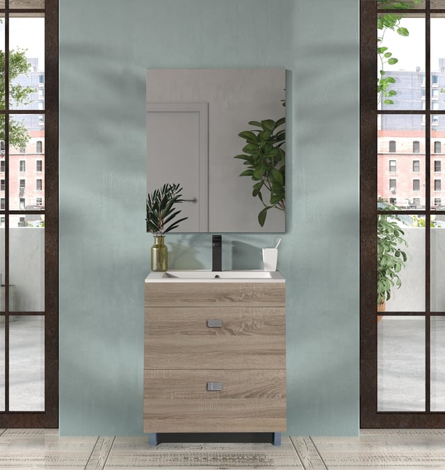 CONJUNTO MUEBLE DE BAÑO CHIPRE CAMBRIAN 79X39,2CM