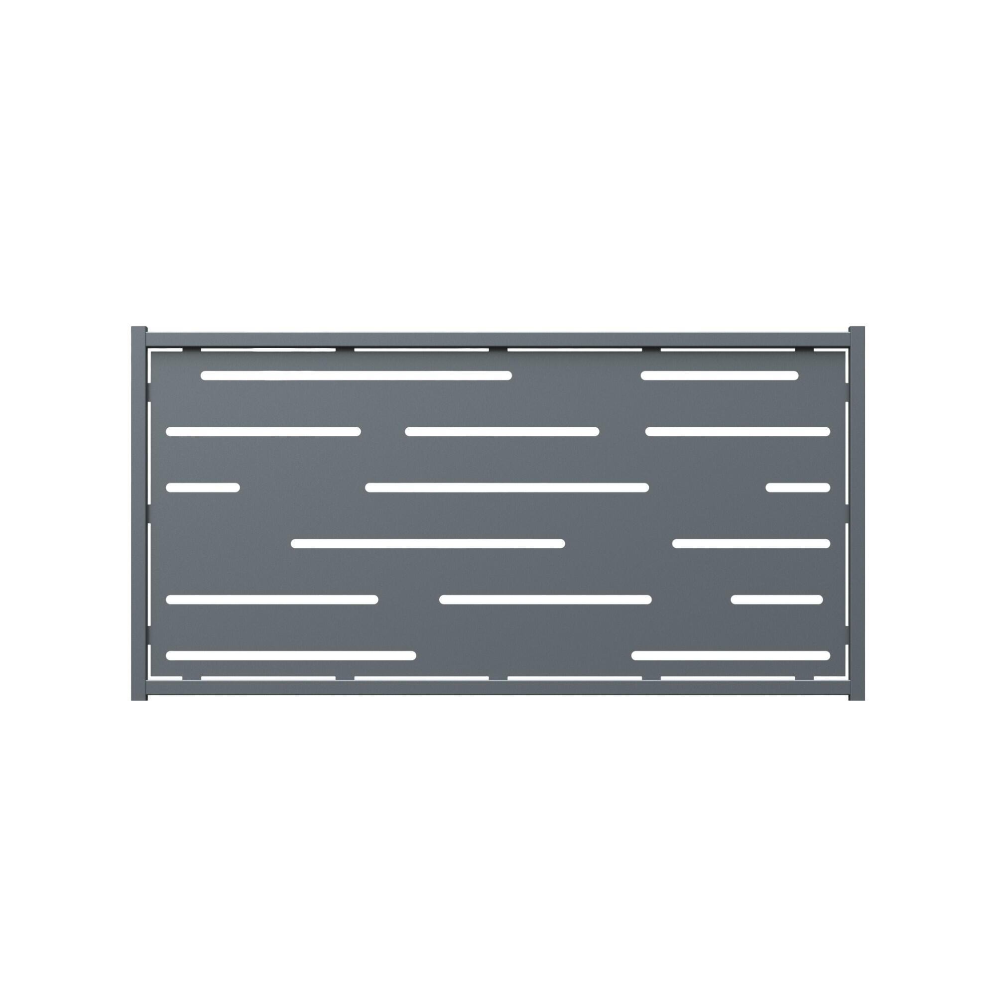 Hormee® Sheets Grant E Ones 100×200 cm Panou gard mic, model 301, otel, 200 x 100 cm, 2 mm, gri antracit