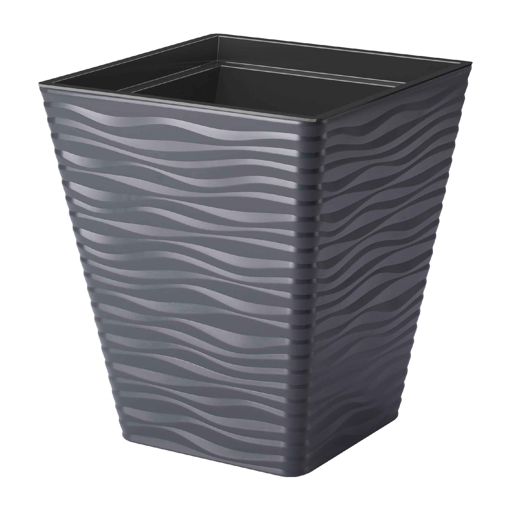 Ghiveci flori Sahara Dune, plastic, 40 x 40 cm