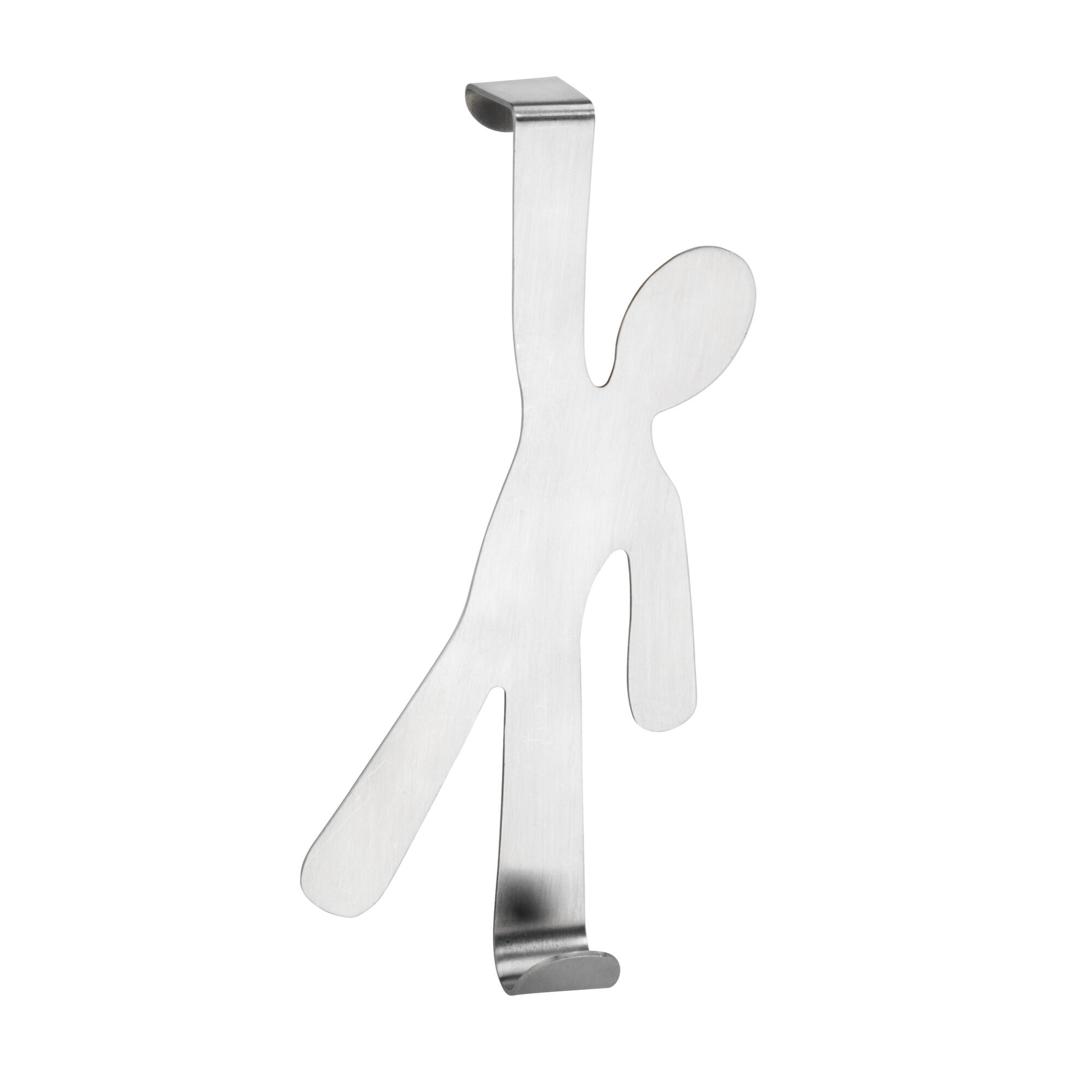 Cuier baie, Hook boy, o agatatoare, din otel inoxidabil, fixare prin agatare, argintiu mat, 2 cm