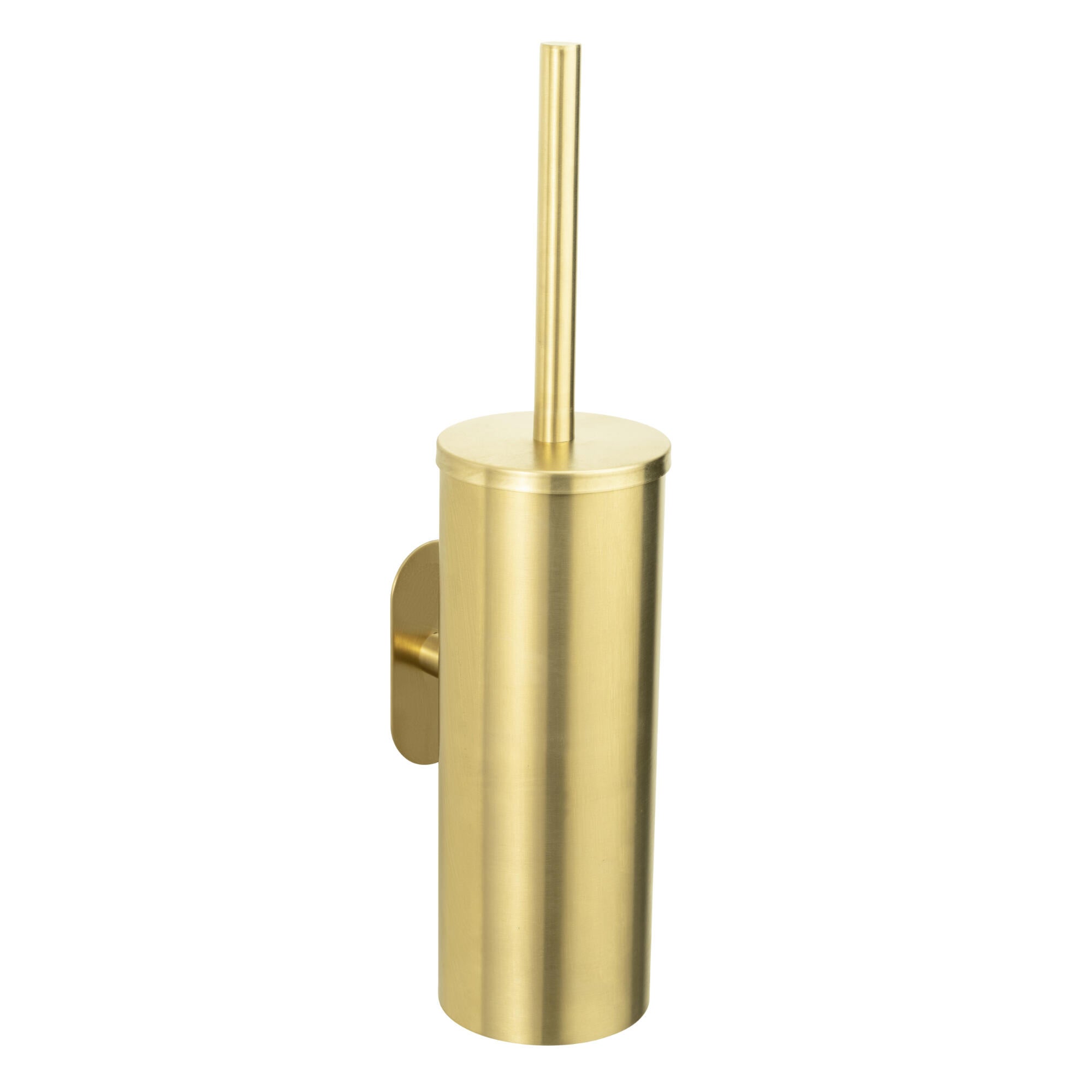 Perie WC Orea, din inox, fixare prin lipire, auriu