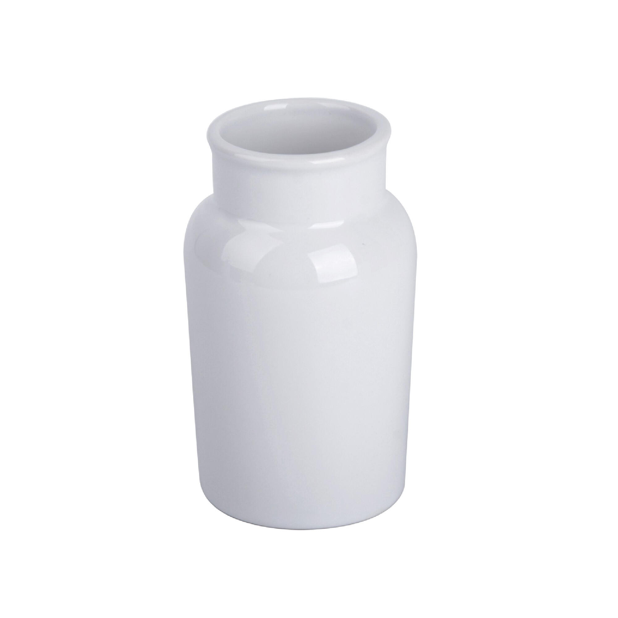 Pahar baie pentru igiena dentara Sensea Pendora, din ceramica, alb