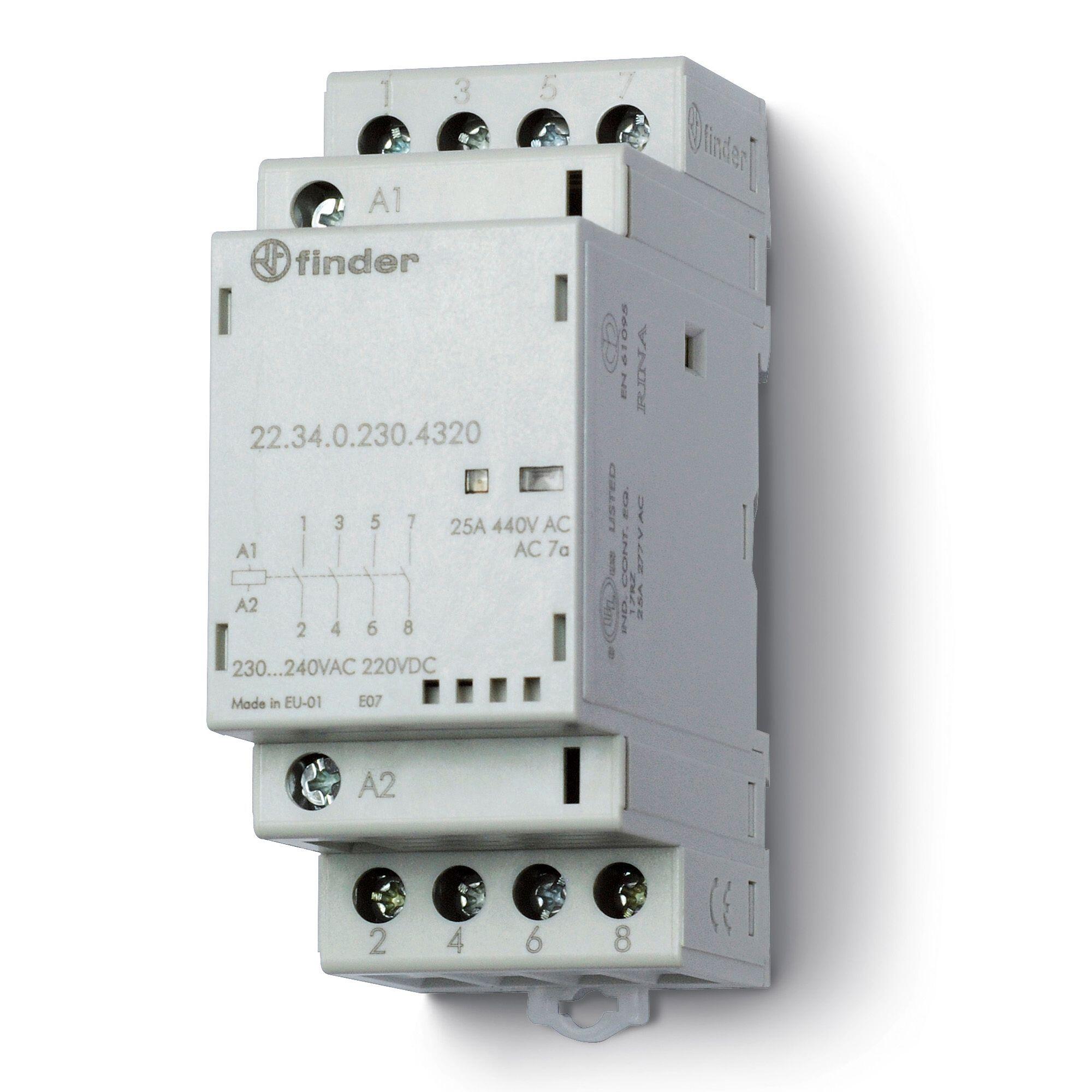 Contactor trifazat Finder, 25 A, 230 VAC