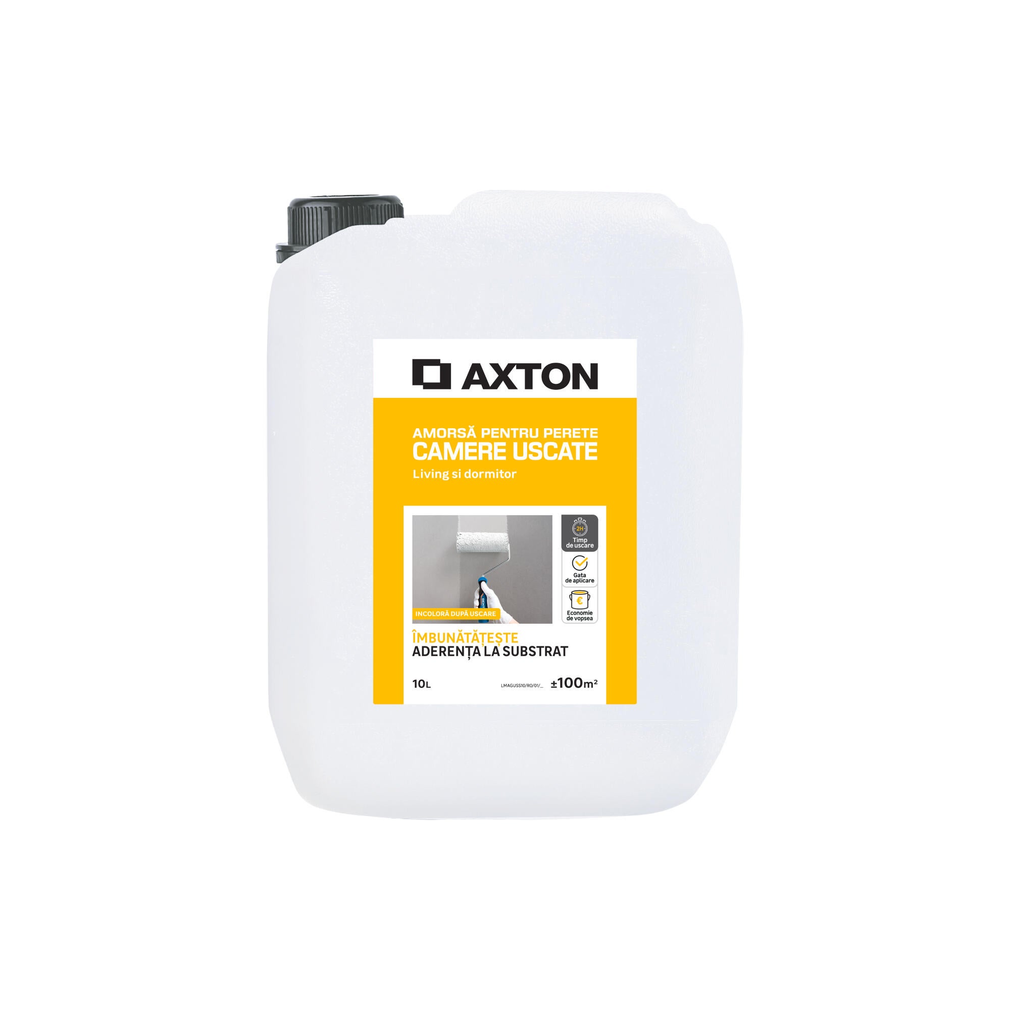 Amorsa Axton pentru perete, camere uscate, interior, transparent, 10 L