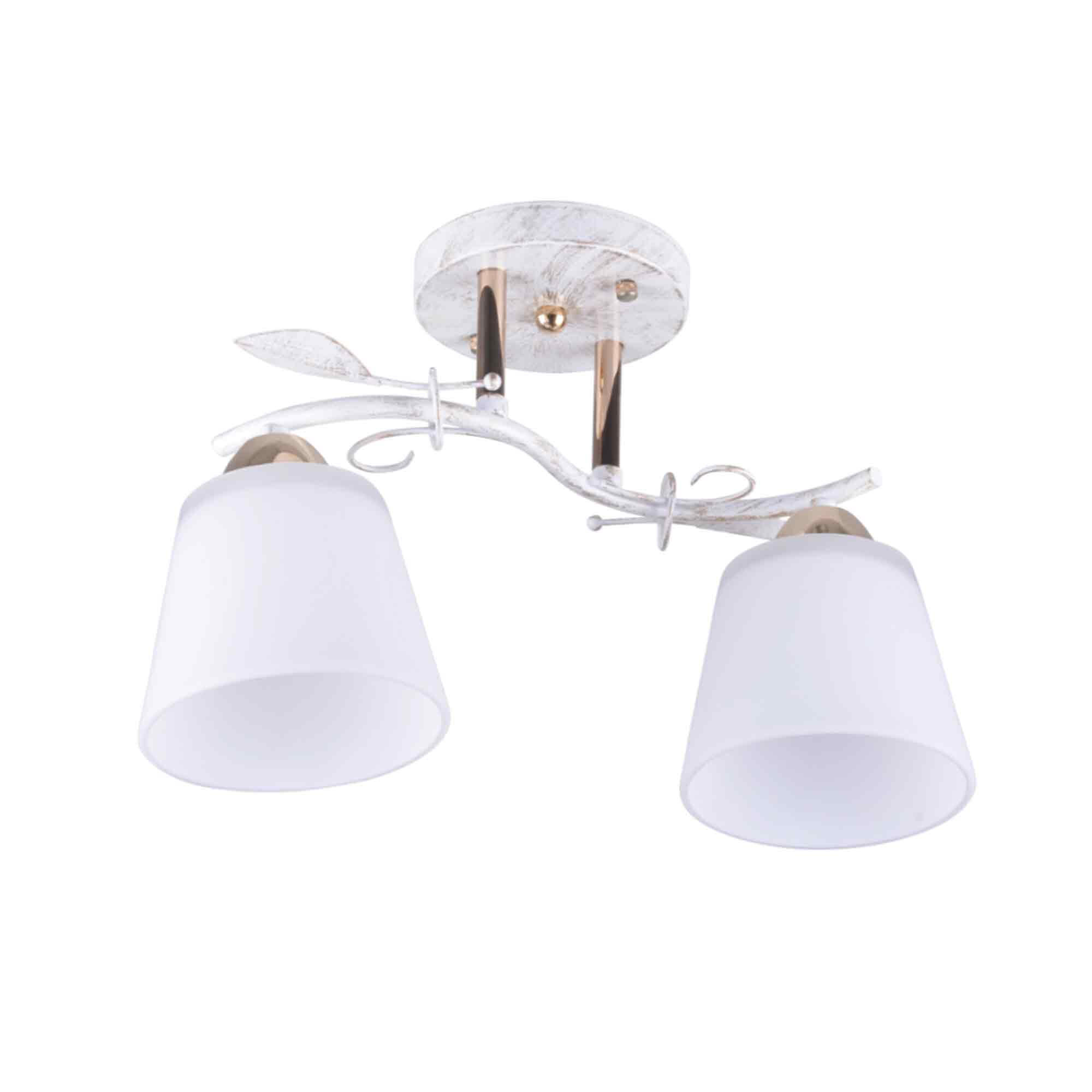Lustra Brush, 2 x E27, 60 W, alb