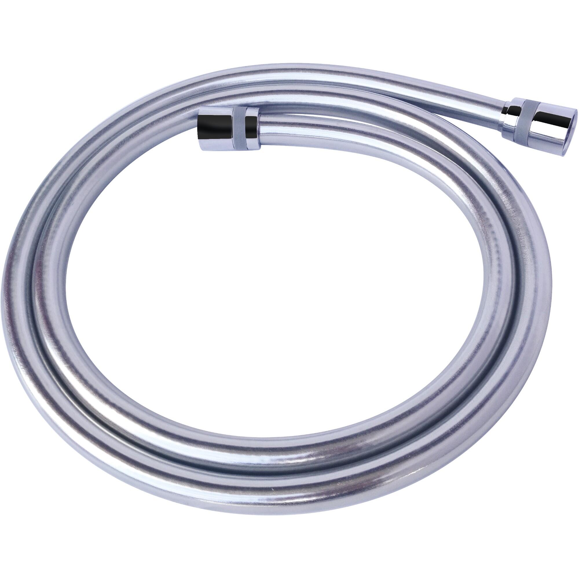 Furtun dus, PVC, L 1,5 m, crom