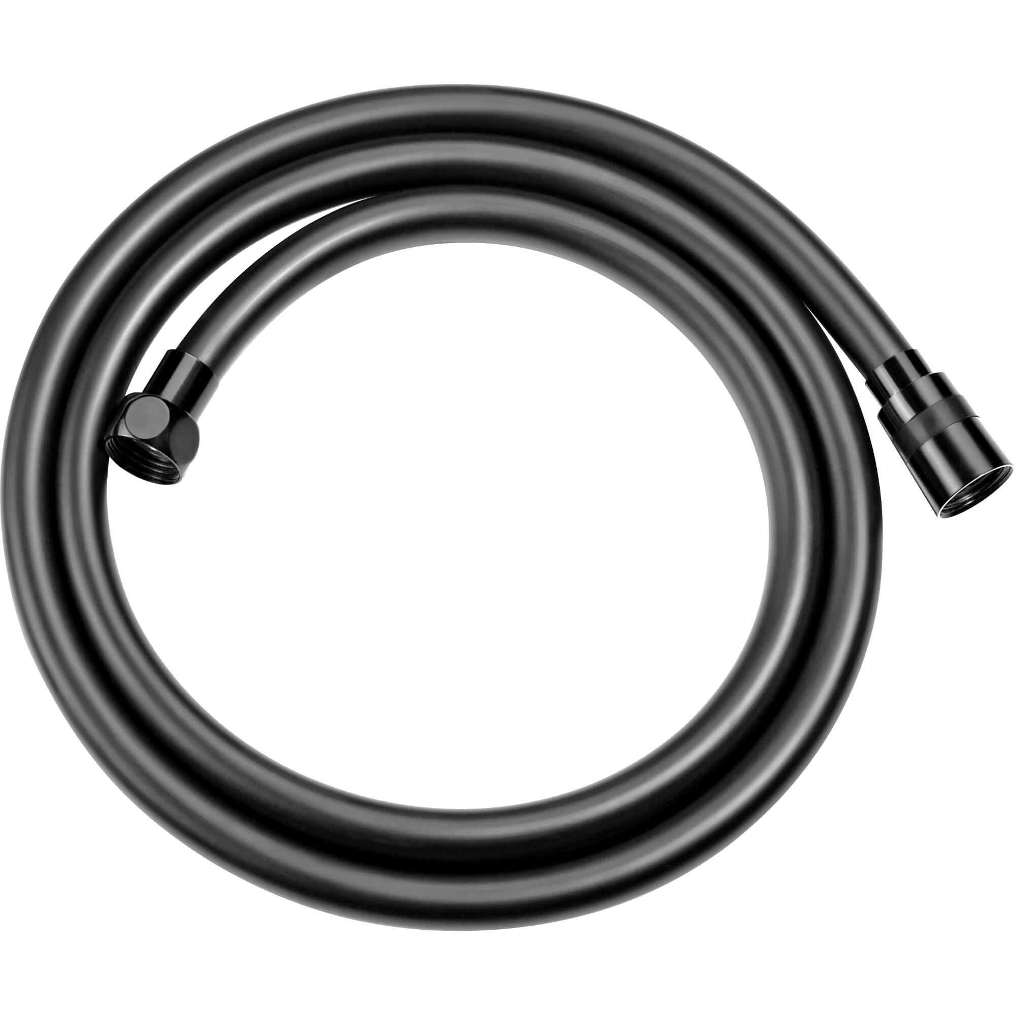 Furtun dus, PVC, L 1,5 m, negru