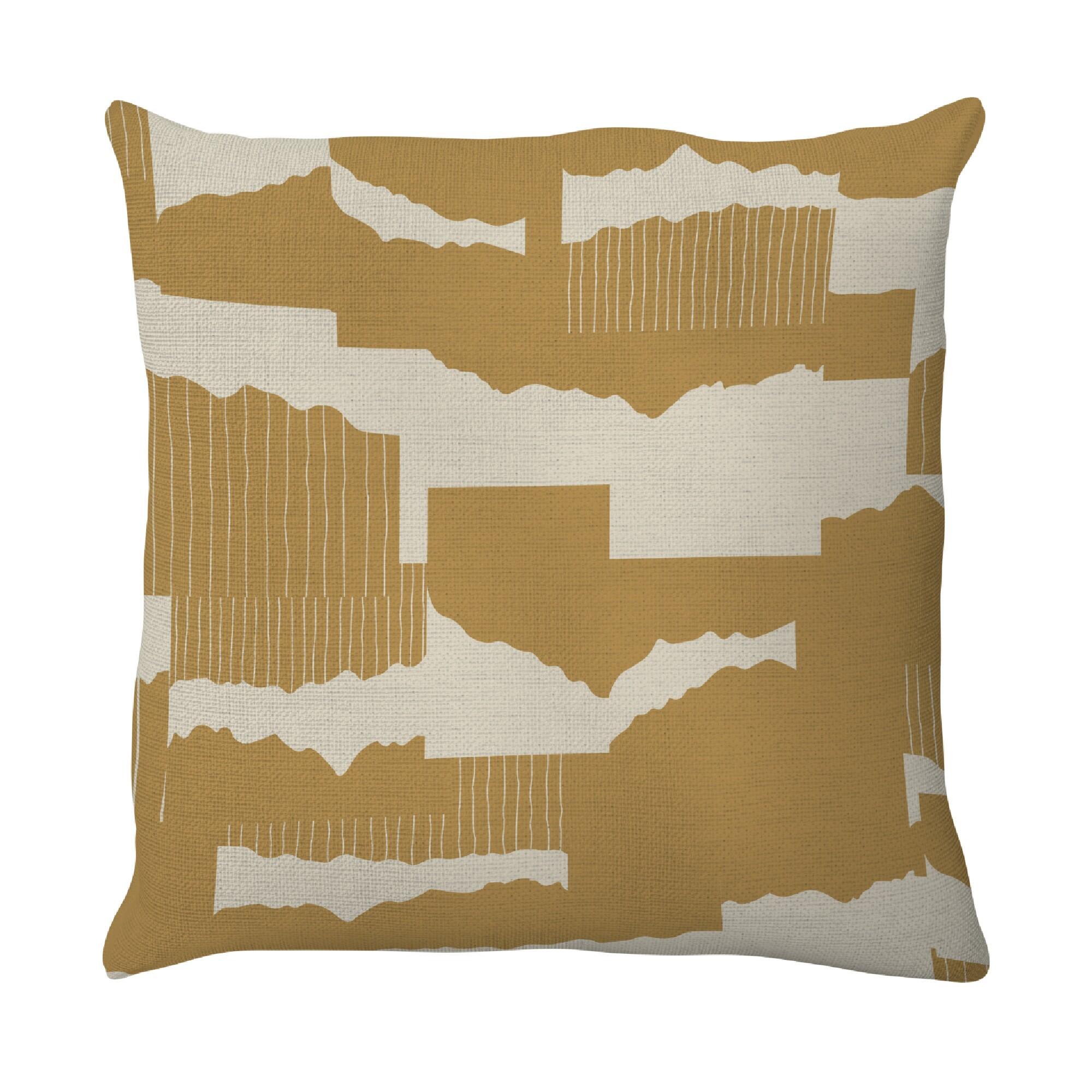 Perna decorativa Naterial Arty, bumbac/poliester, 45 x 45 cm, maro
