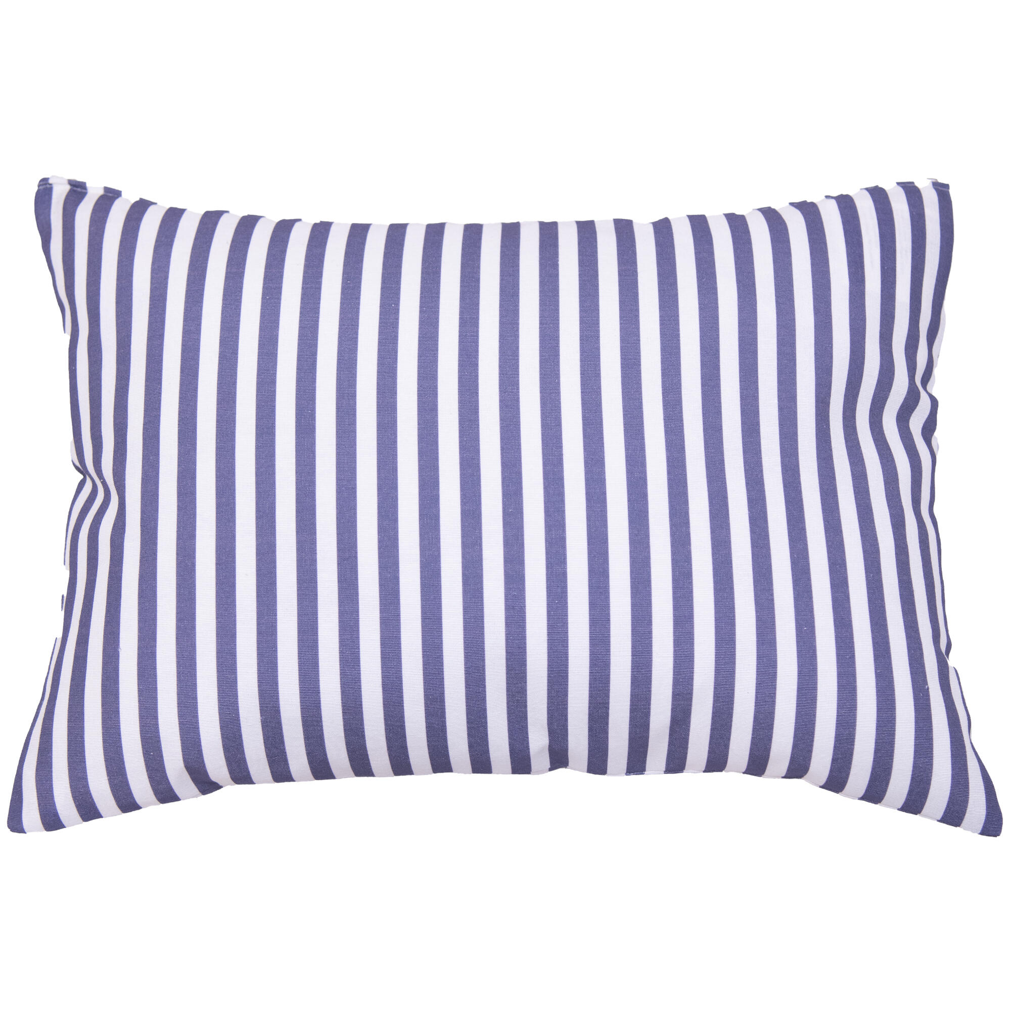 Perna decorativa Naterial Strips, bumbac/poliester, 45 x 30 x 3 cm, albastru