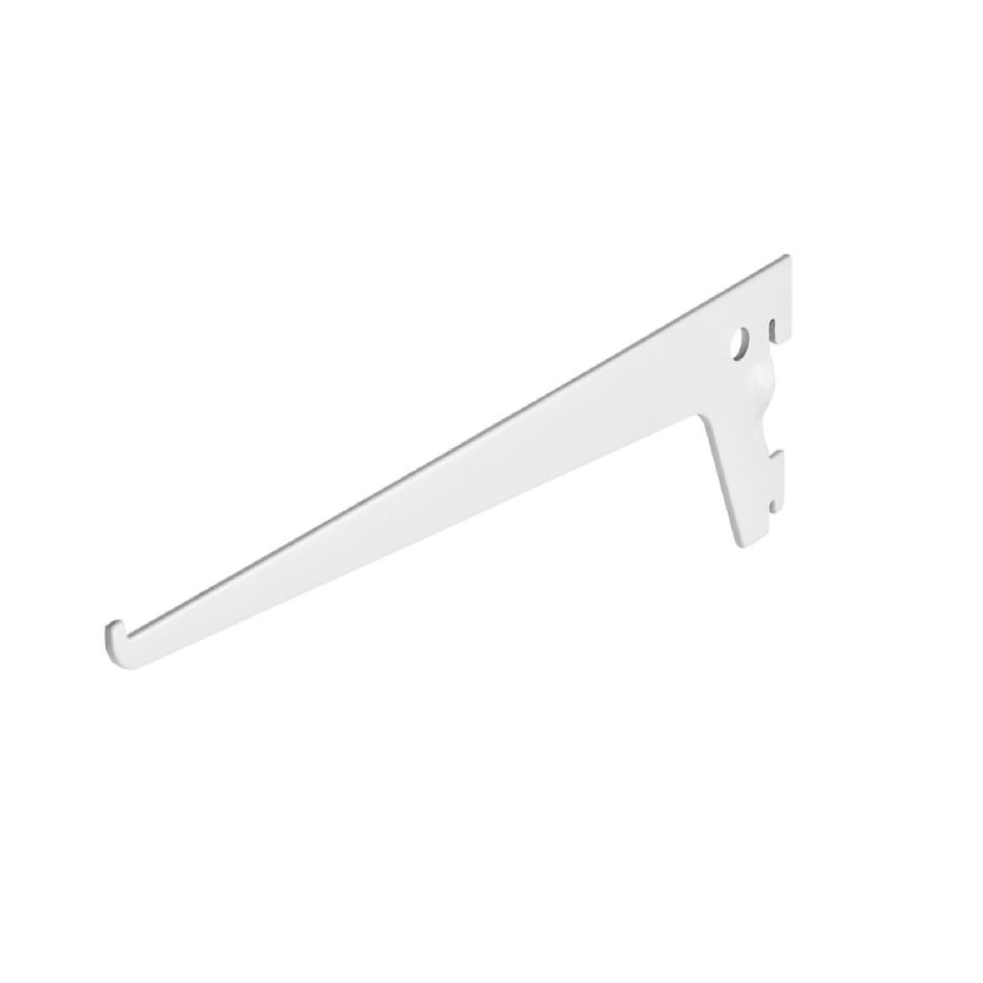 Suport simplu pentru raft pe sina, 250mm alb