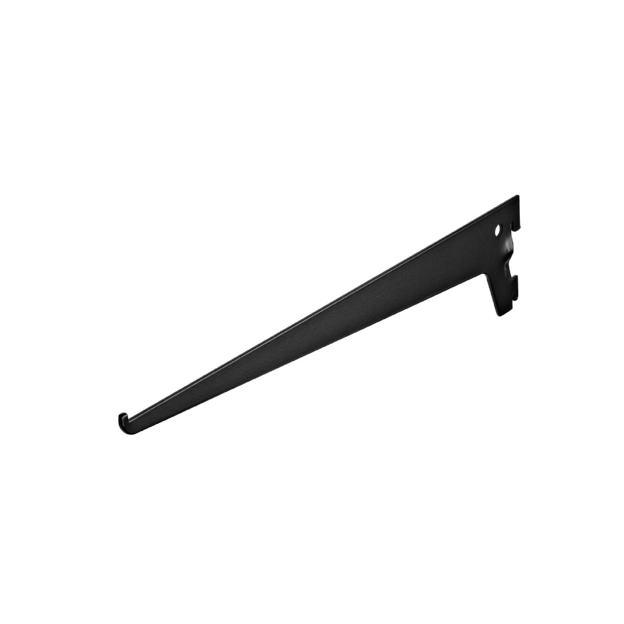 Suport simplu pentru raft pe sina, 350 mm, negru | Leroy Merlin