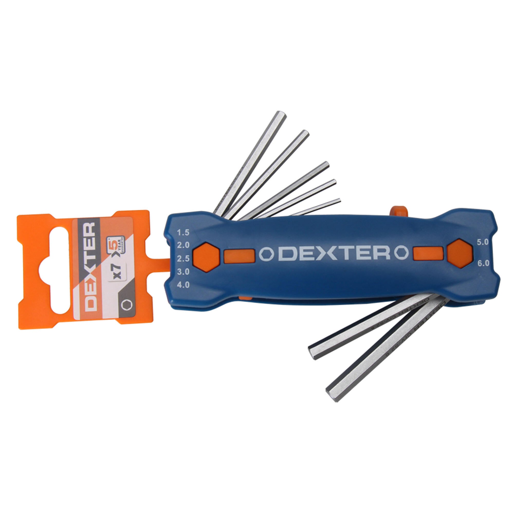Ches Set 7 chei imbus Dexter, hexagonale, 1.5 - 6 mm | Leroy Merlin