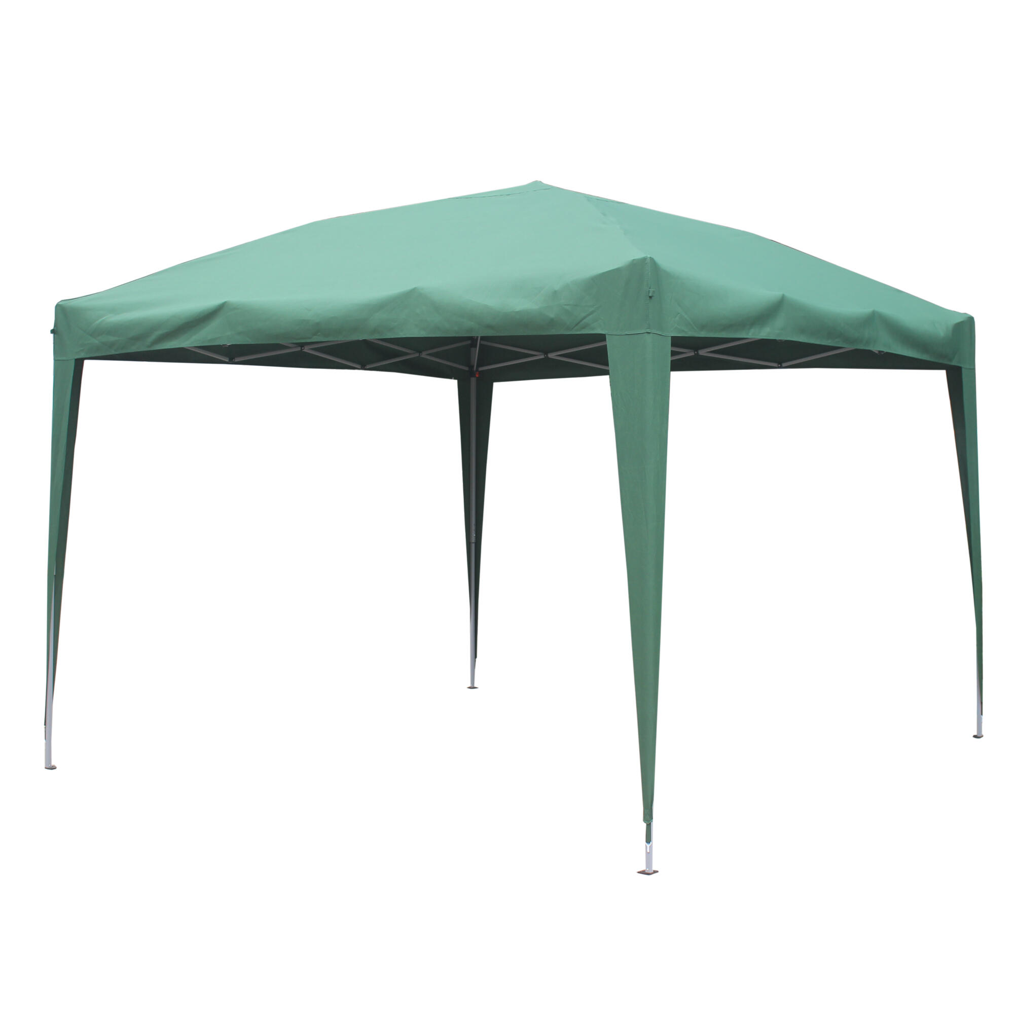 Pavilion gradina Naterial Eori II, otel/poliester, 295 x 295 cm, H 255 cm, verde