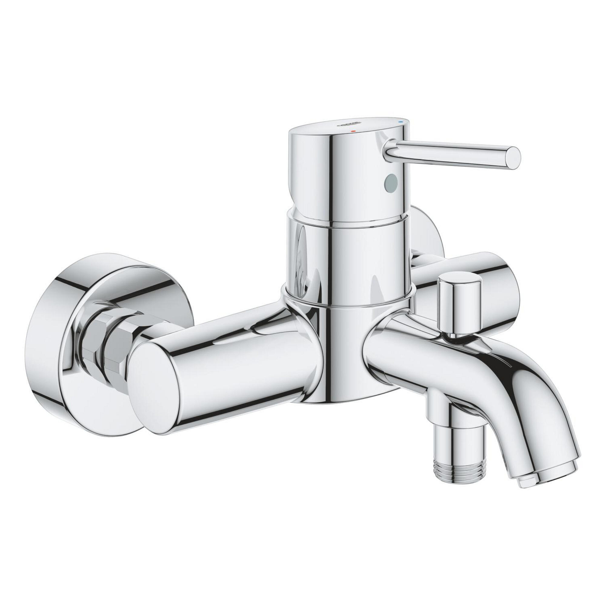 Baterie cada Grohe Clova C, monocomanda, crom