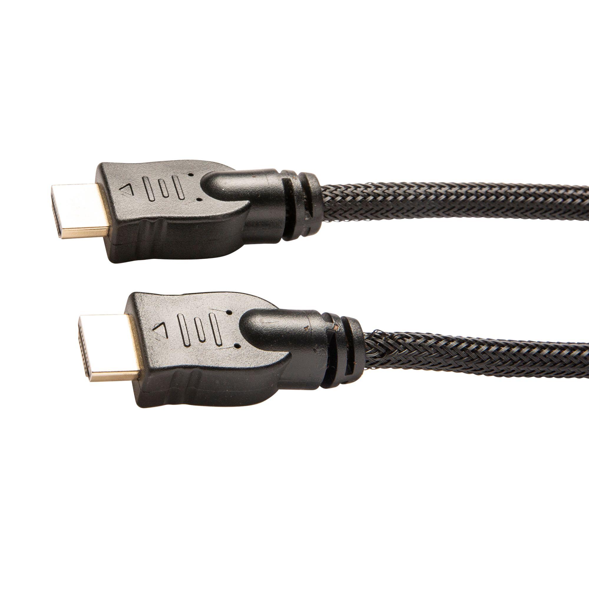 Cablu HDMI 2.0 Lexman, 2 m, textil, negru