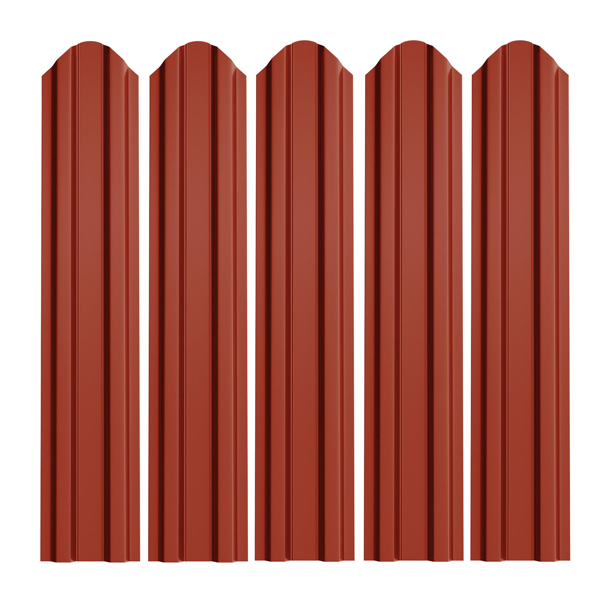 Sipca metalica gard Bilka, otel, 1500 x 92.9 x 0.40 mm, rosu, aspect lucios