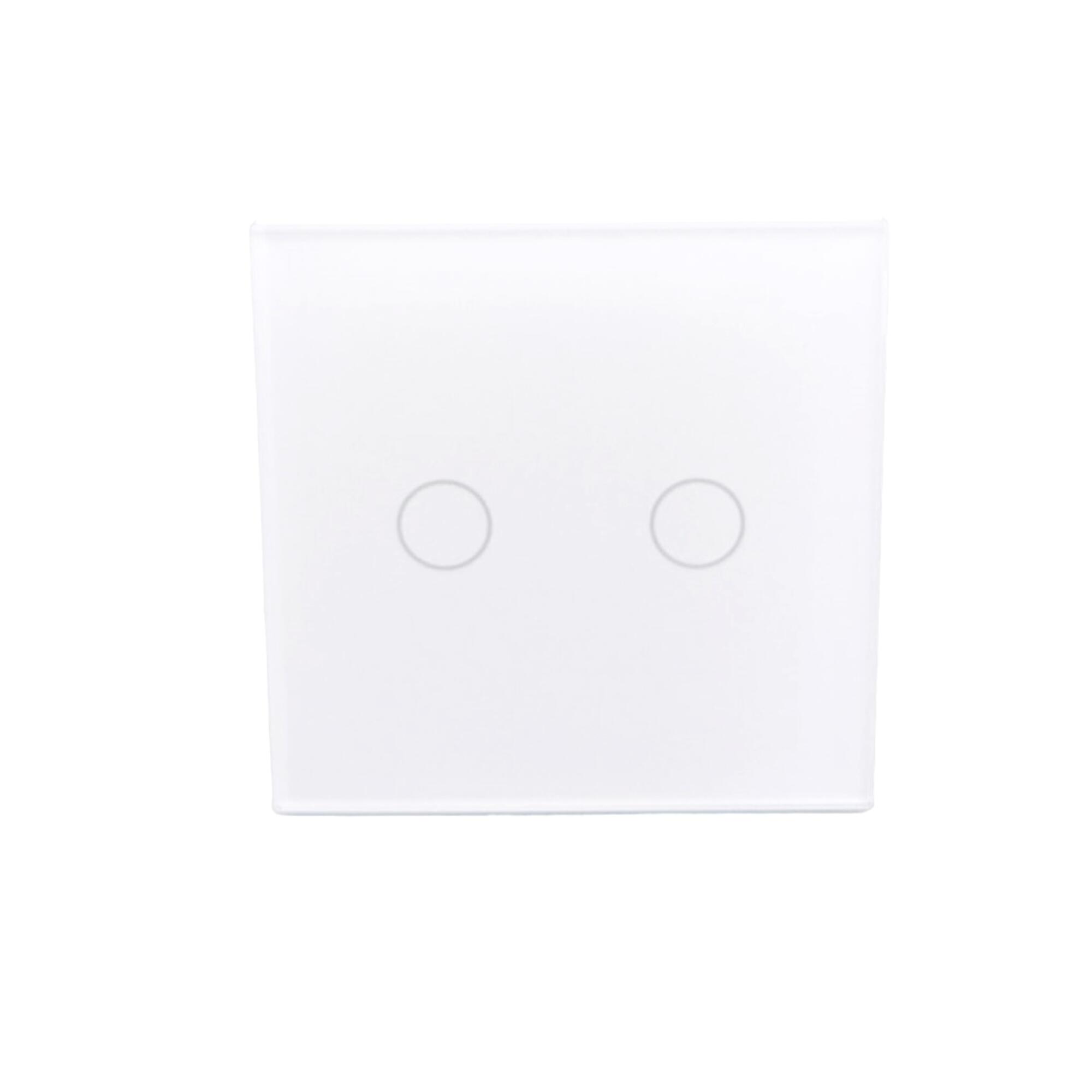 Intrerupator tactil dublu Doc, IP20, alb