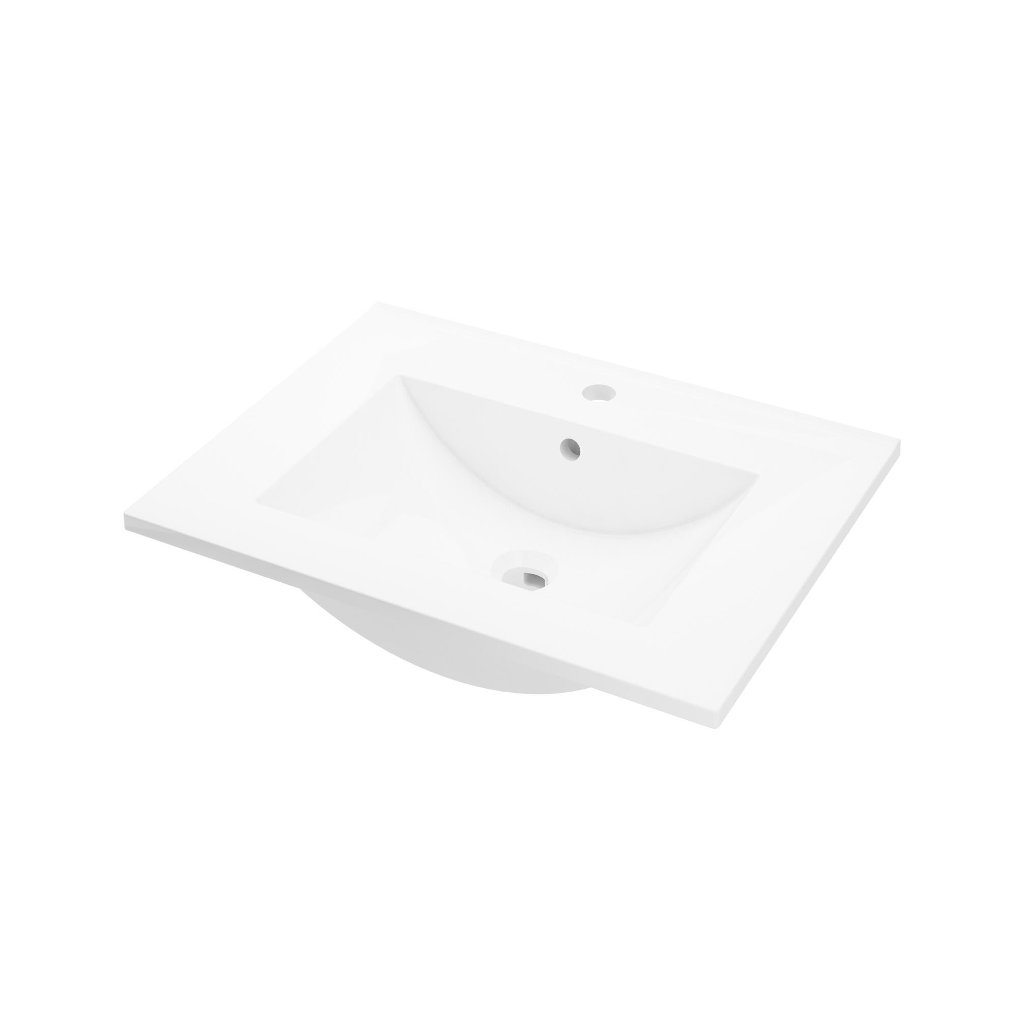 Lavoar incastrat Sensea Essential, latime 60 cm, alb