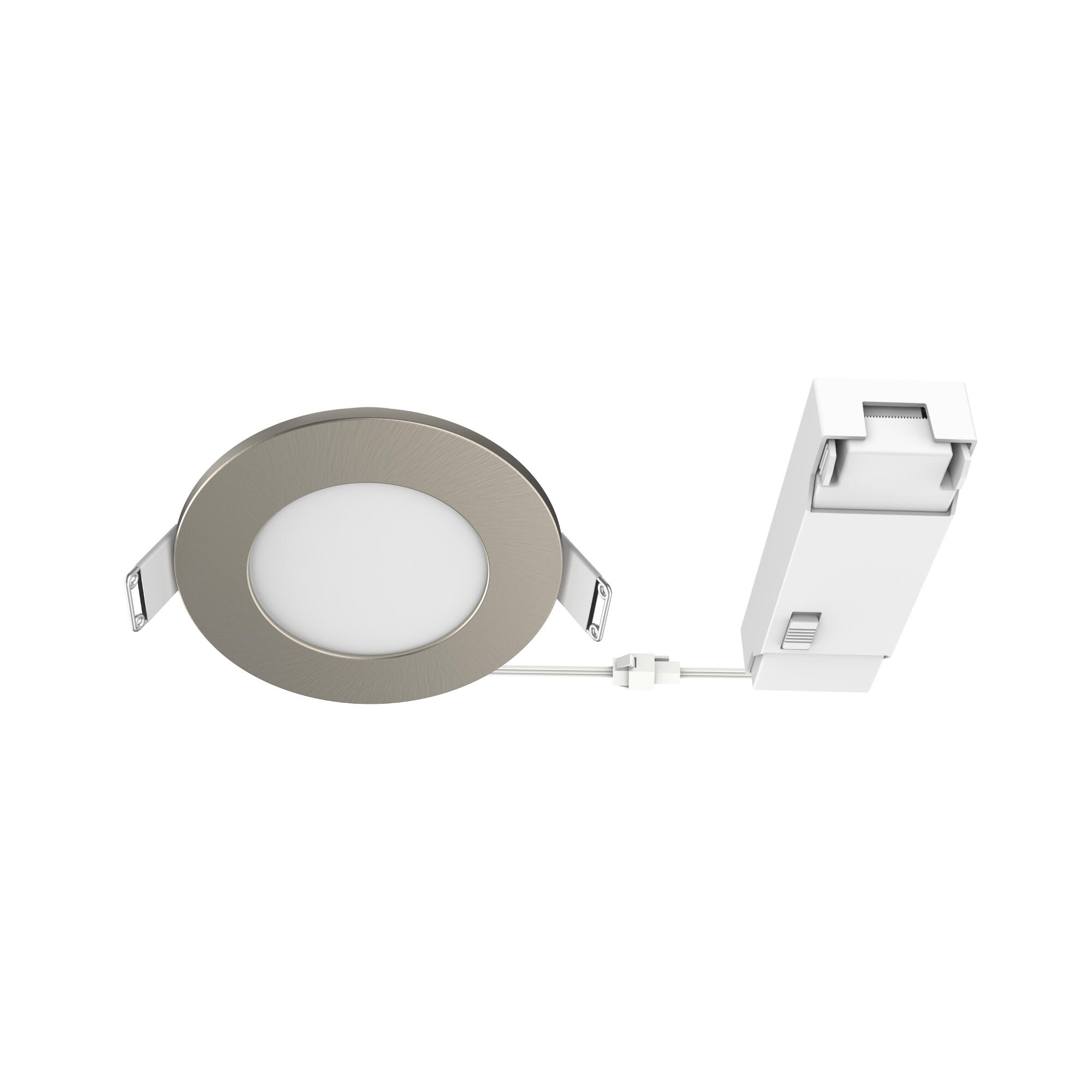 Pack de 3 downlight LED empotrable INSPIRE Kilia gris redondo ø8.5 cm 345 lm 4.5 W 2 tonos de luz CCT (2700K-4000K) IP65 - Foco LED empotrado para duchas - 6