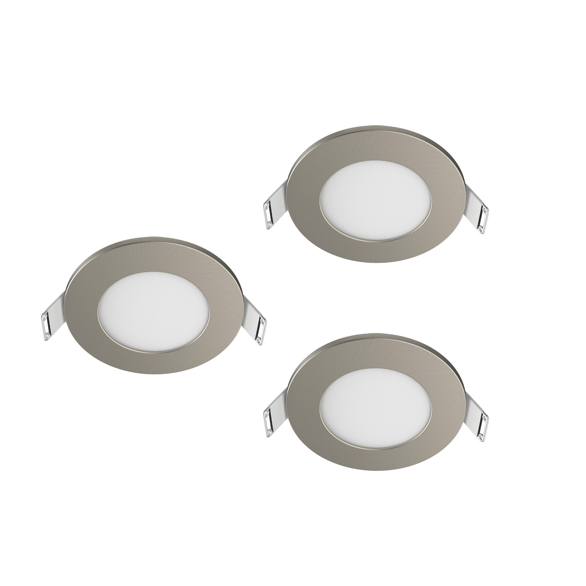 Pack de 3 downlight LED empotrable INSPIRE Kilia gris redondo ø8.5 cm 345 lm 4.5 W 2 tonos de luz CCT (2700K-4000K) IP65 - Foco LED empotrado para duchas - 5