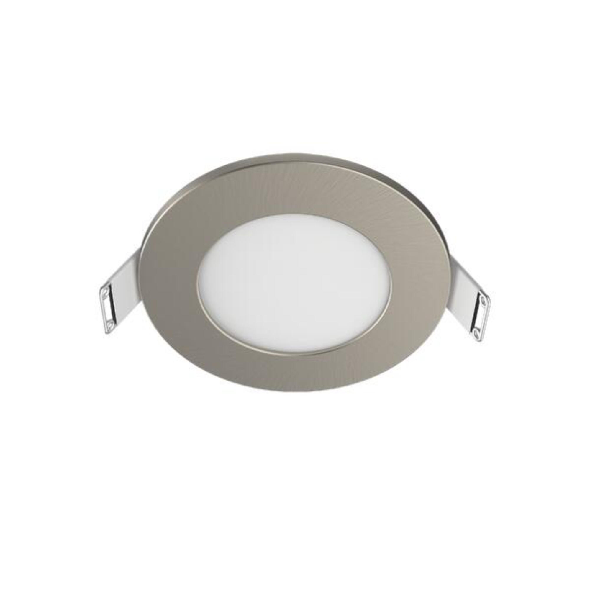 Pack de 3 downlight LED empotrable INSPIRE Kilia gris redondo ø8.5 cm 345 lm 4.5 W 2 tonos de luz CCT (2700K-4000K) IP65 - Foco LED empotrado para duchas - 3