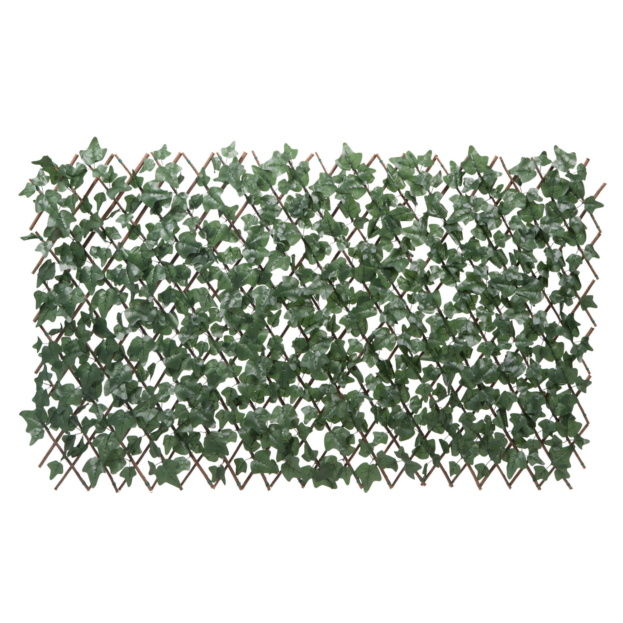 Gard viu artificial din frunze iedera, 100 x 200 cm, verde