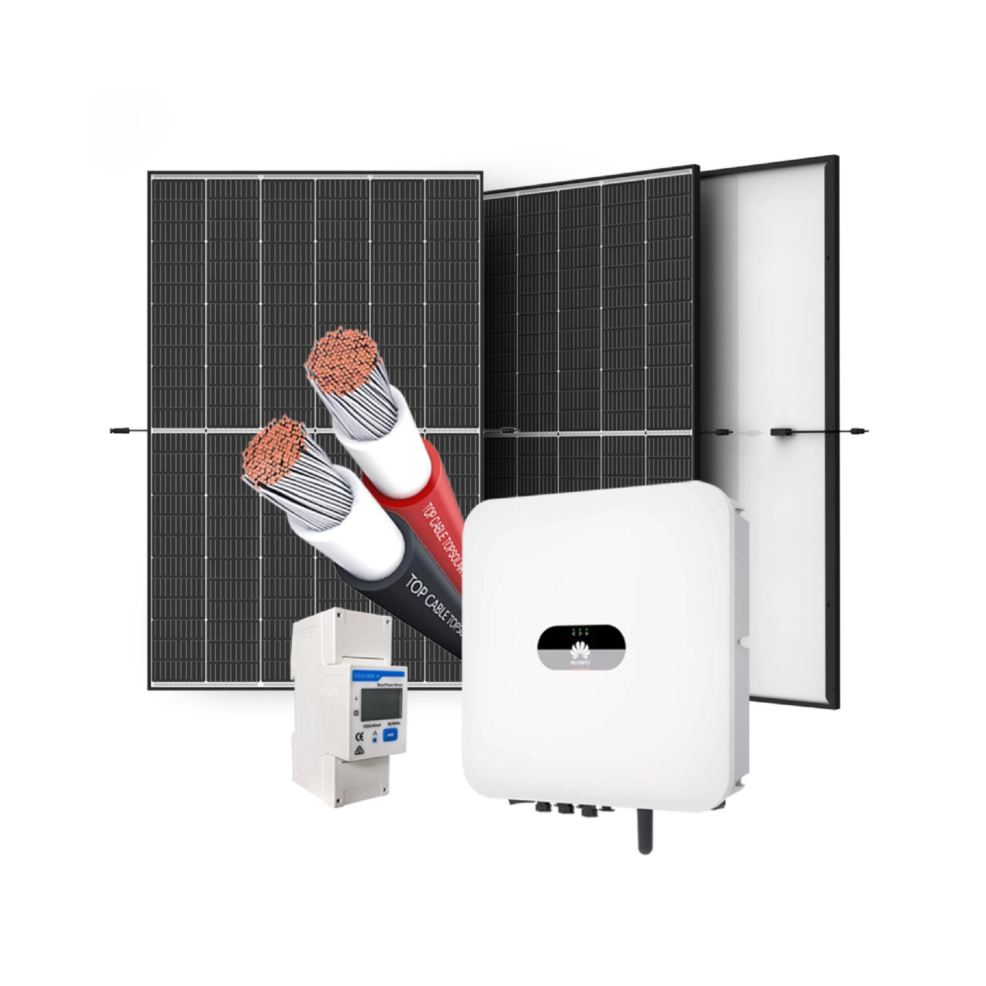 Kit panouri fotovoltaice 3 kW, monofazat, sistem fixare acoperis tigla ceramica