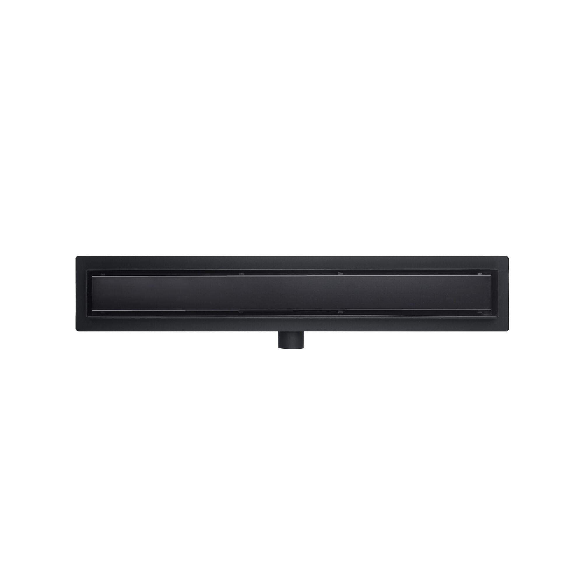 Rigola dus Kruger, reversibila, inox, Ø 40 mm, L 700mm, neagra