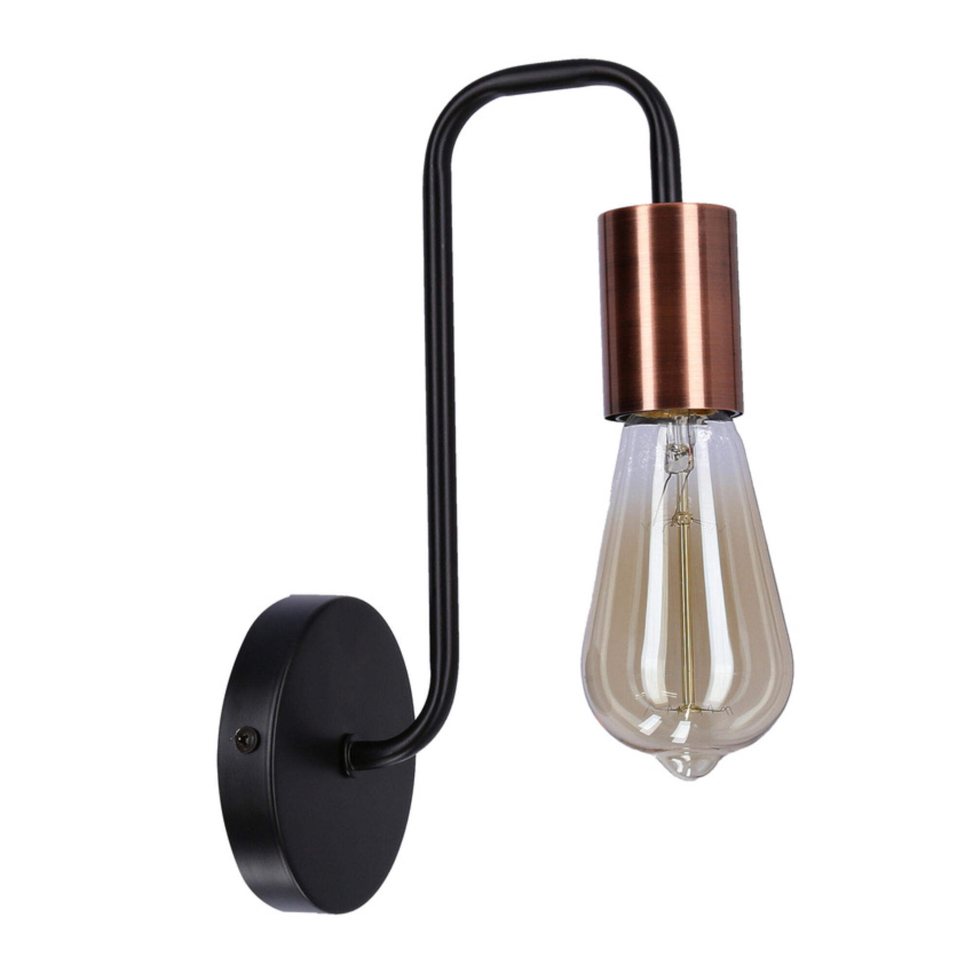 Aplica Herpe, 1 x E27, 60 W, negru