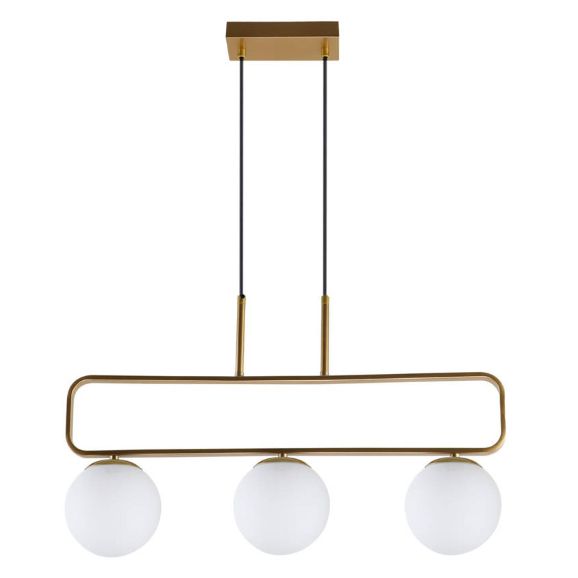 Pendul Jove, 3 x G9, 20 W, auriu/alb