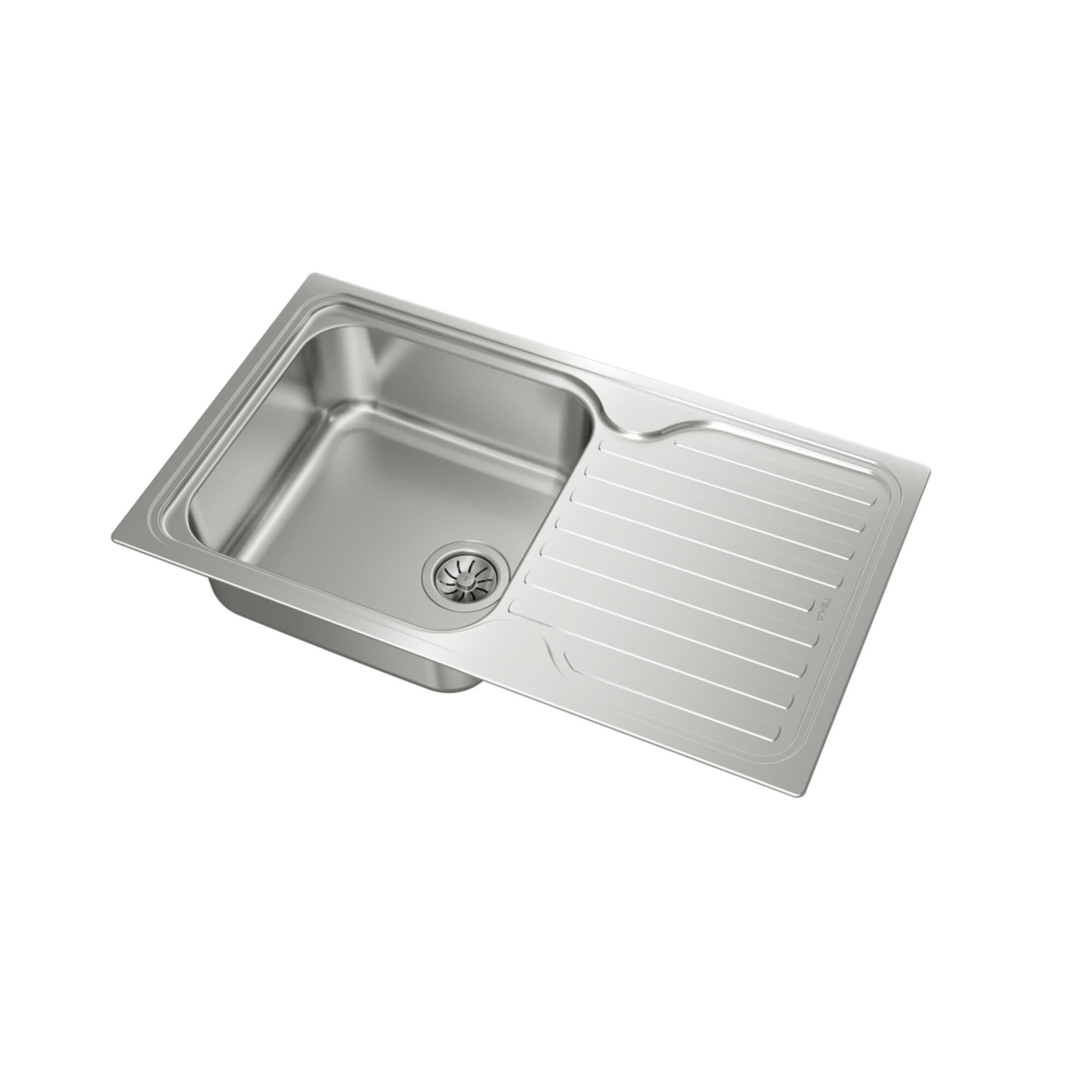 Chiveta bucatarie din inox, 86 x 50 cm, adancime cuva 19 cm ...