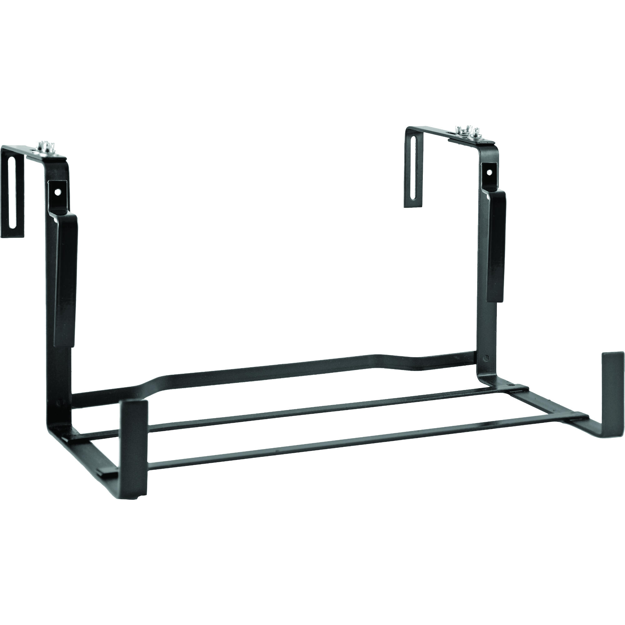 Suport jardiniera cu agatatoare, universal, metal, 50 x 18 cm, negru