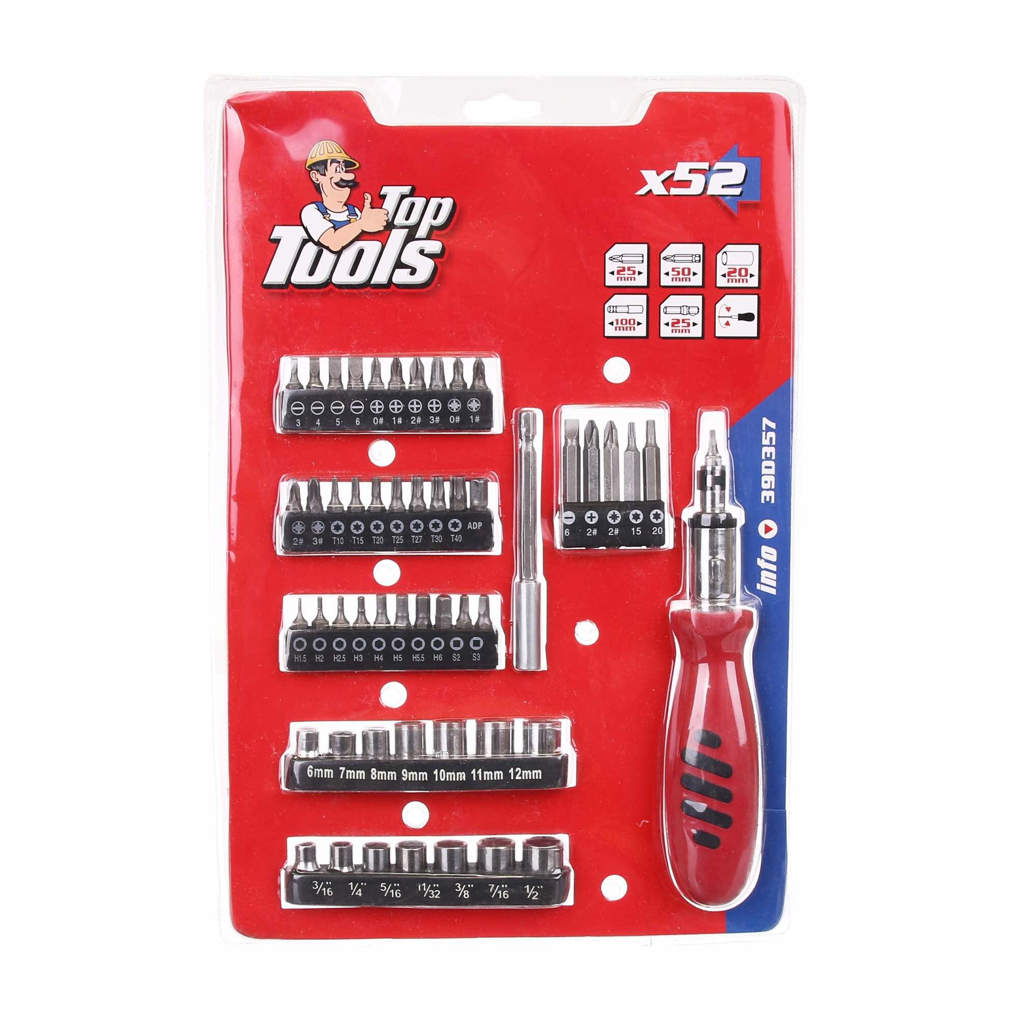 Surubelnita Top Tools, cu 52 biti
