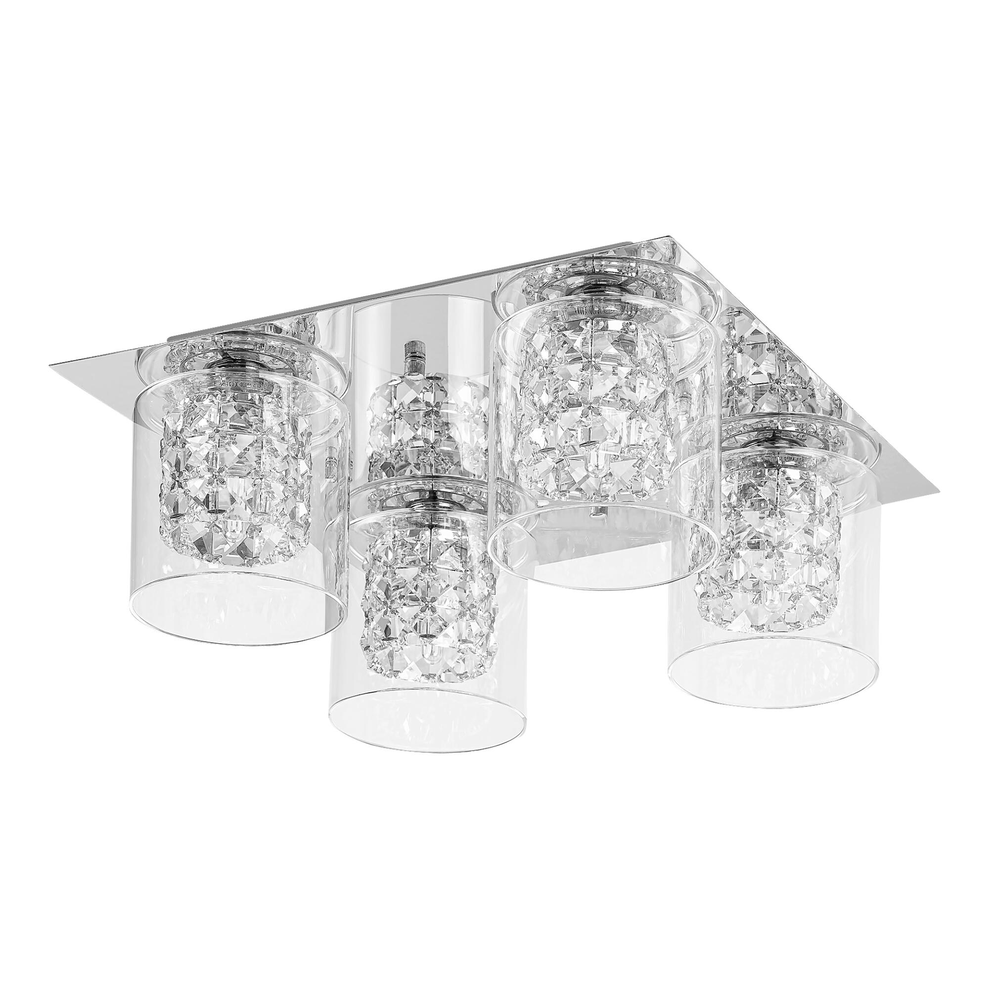 Plafoniera Duchess, 4 x G9, 40 W, 37 x 37 cm | Leroy Merlin